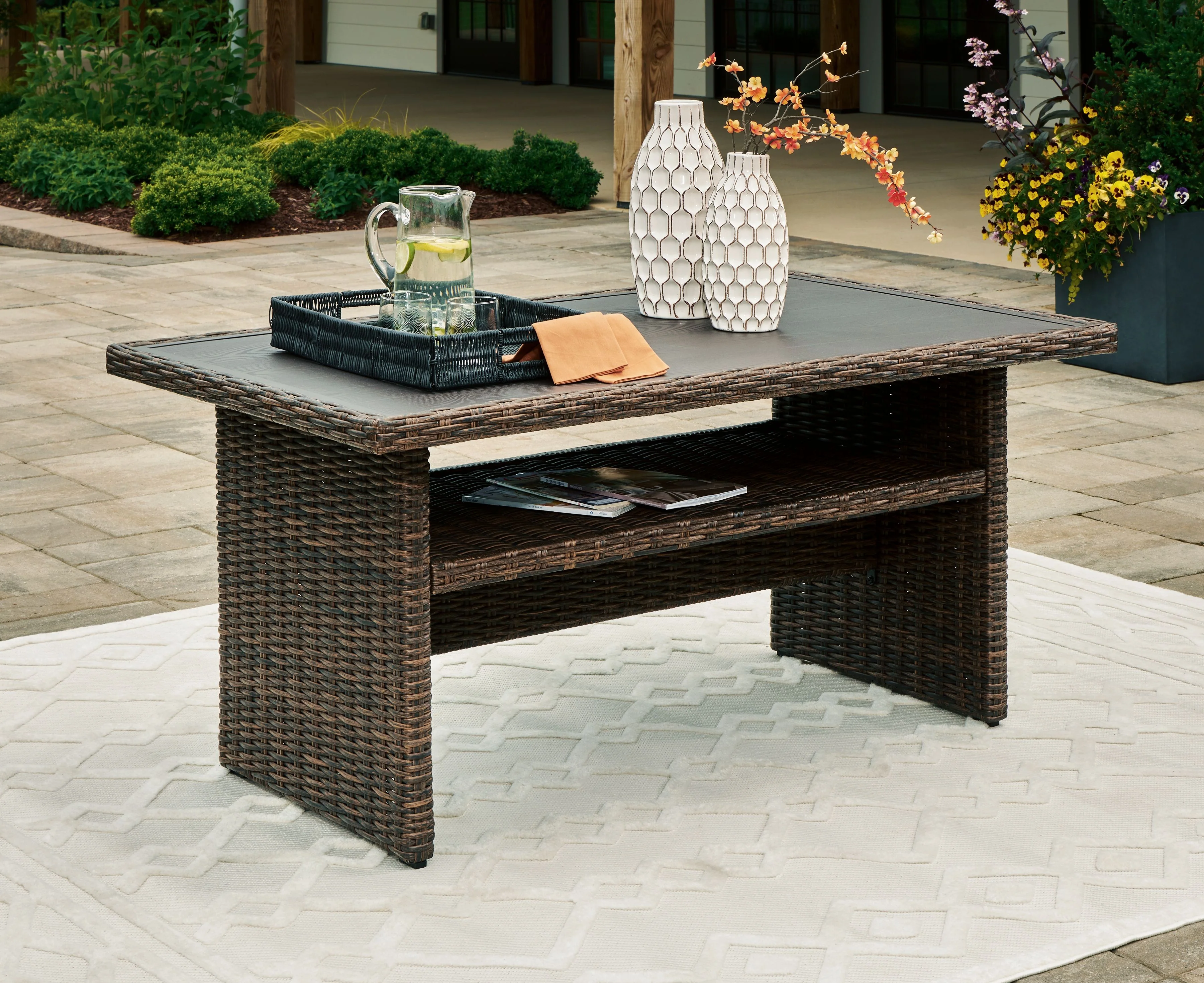 Brook Ranch - Rect Multi-use Table - Brown - Image 3