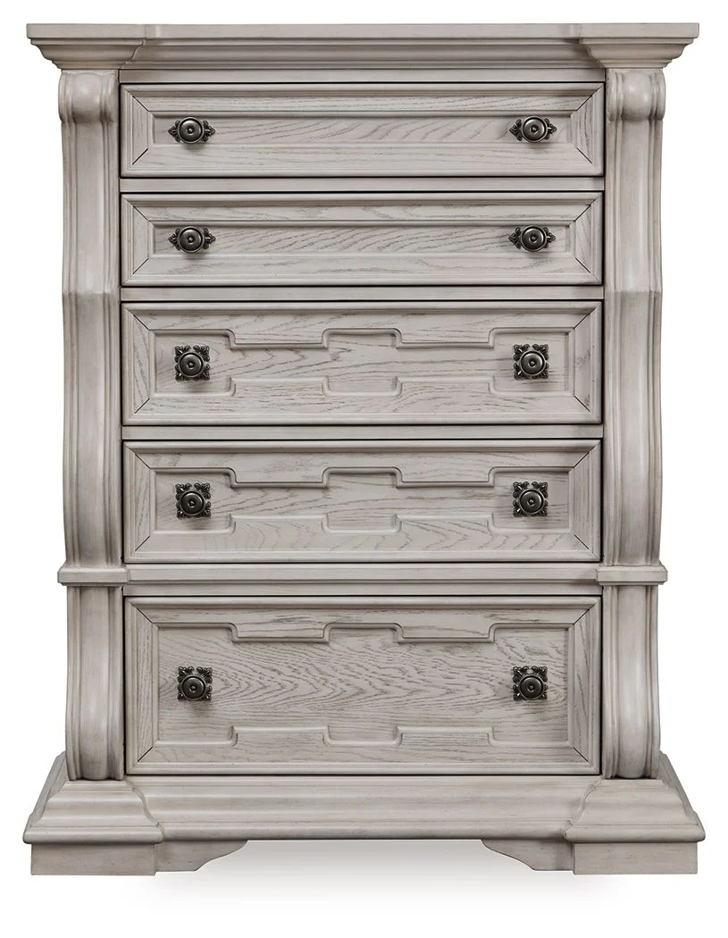 Bruchandi - Five Drawer Chest - Antique White - Image 4
