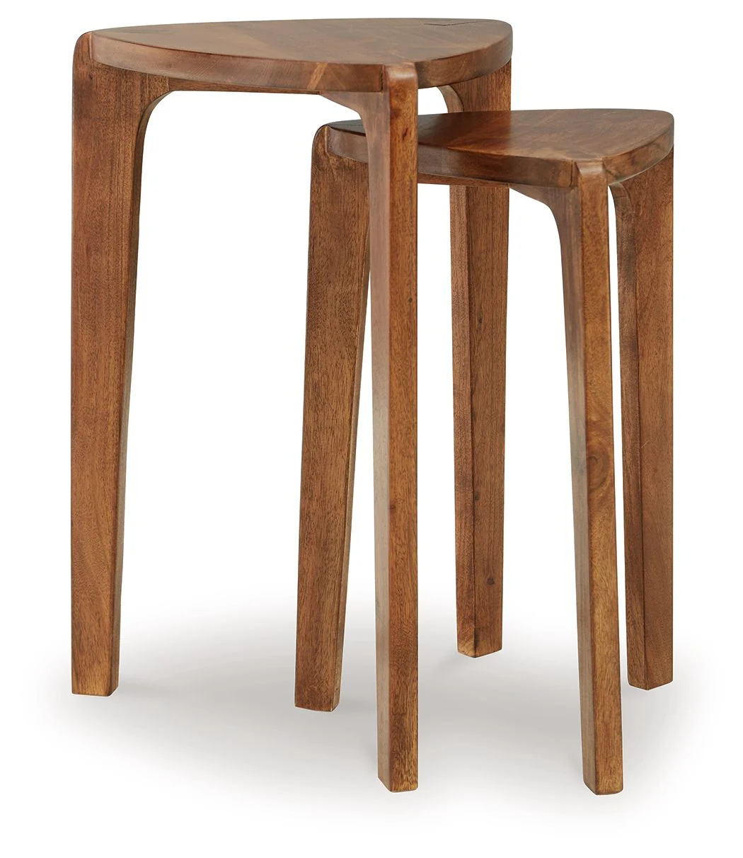 Brynnleigh - Accent Table Set (Set of 2) - Medium Brown - Image 3