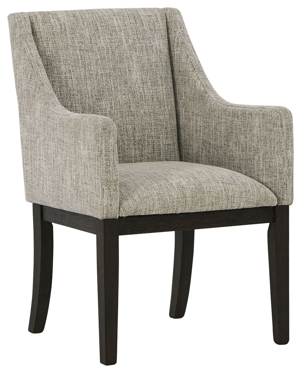 Burkhaus - Dining UPH Arm Chair (Set of 2) - Beige / Dark Brown - Image 4