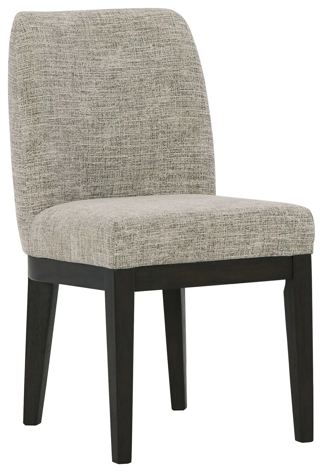Burkhaus - Dining UPH Side Chair (Set of 2) - Beige / Dark Brown - Image 3