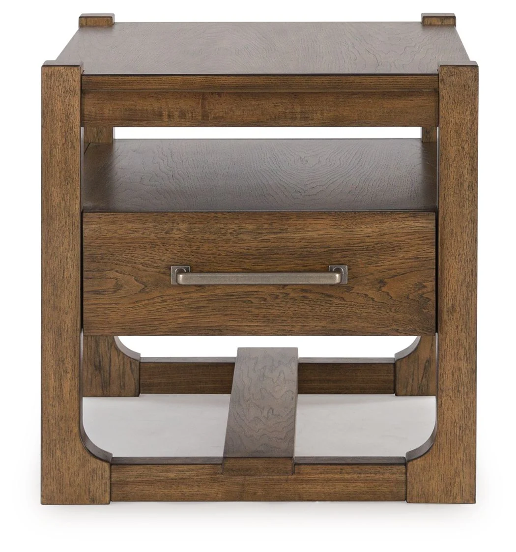 Cabalynn - Square End Table - Light Brown - Image 2