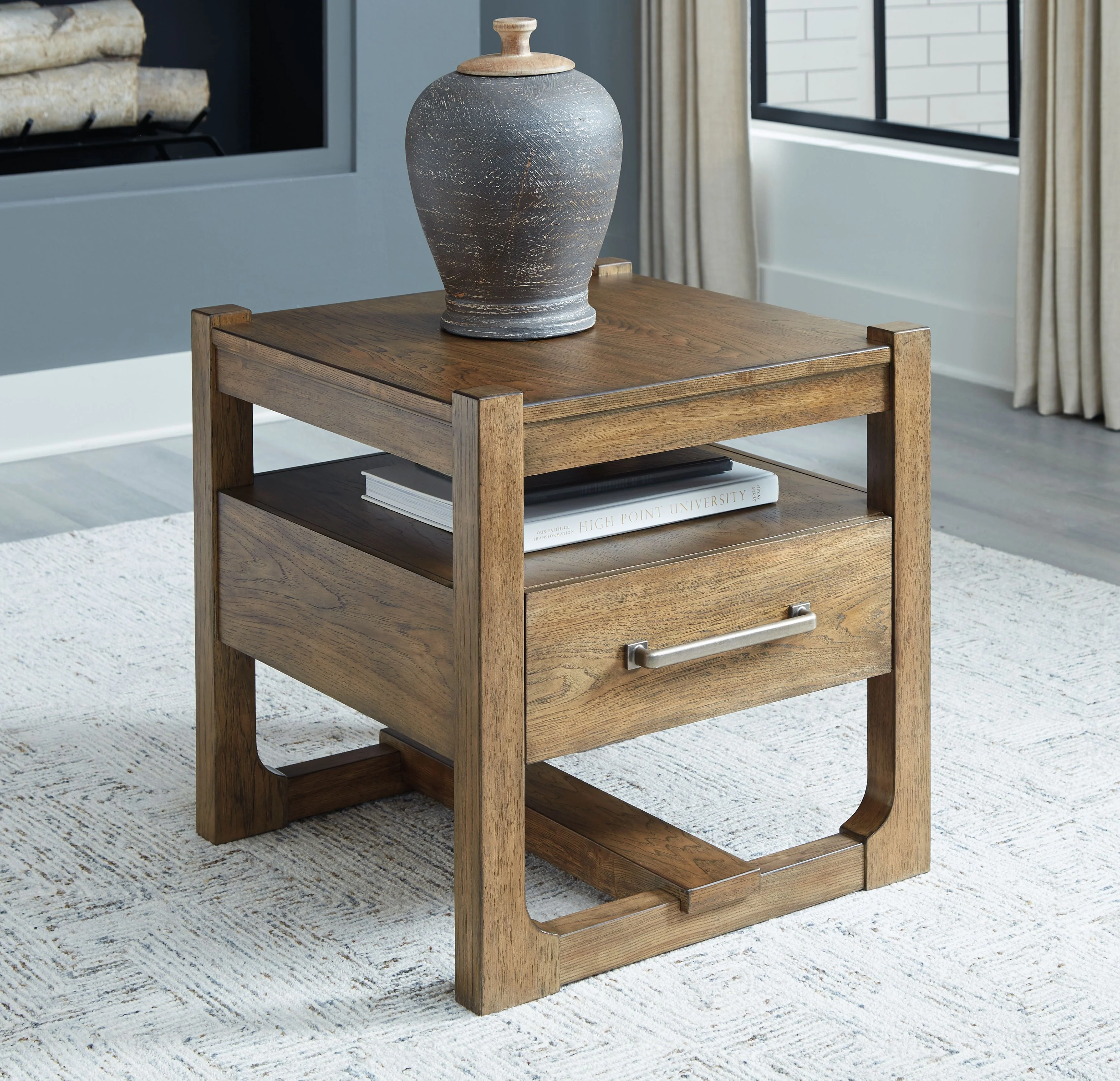 Cabalynn - Square End Table - Light Brown - Image 3
