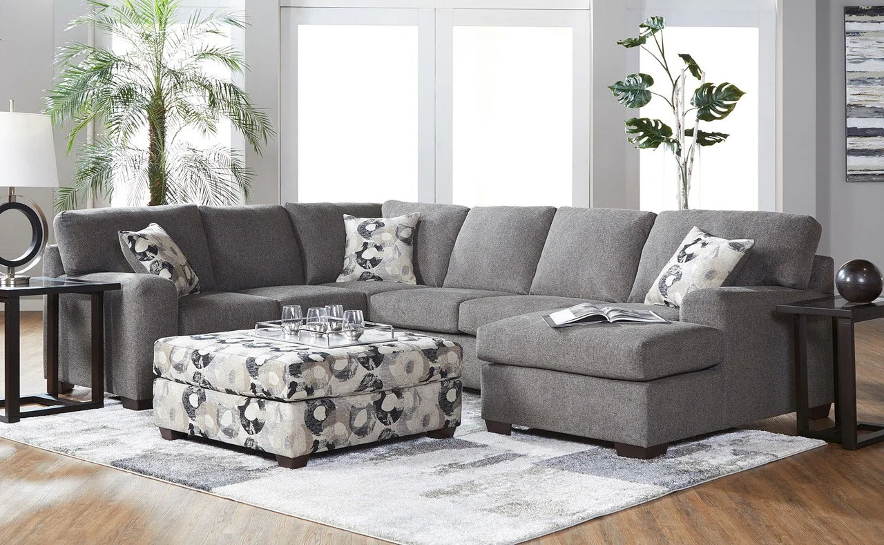 Camelot Bone or Blackstone 3 Pc Sectional Sofa - Image 2
