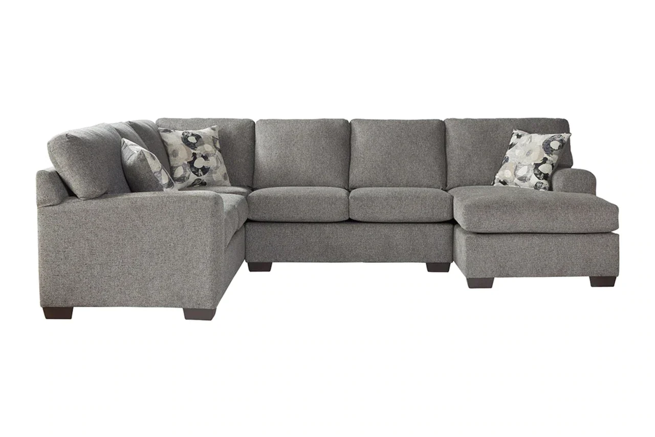 Camelot Bone or Blackstone 3 Pc Sectional Sofa - Image 3