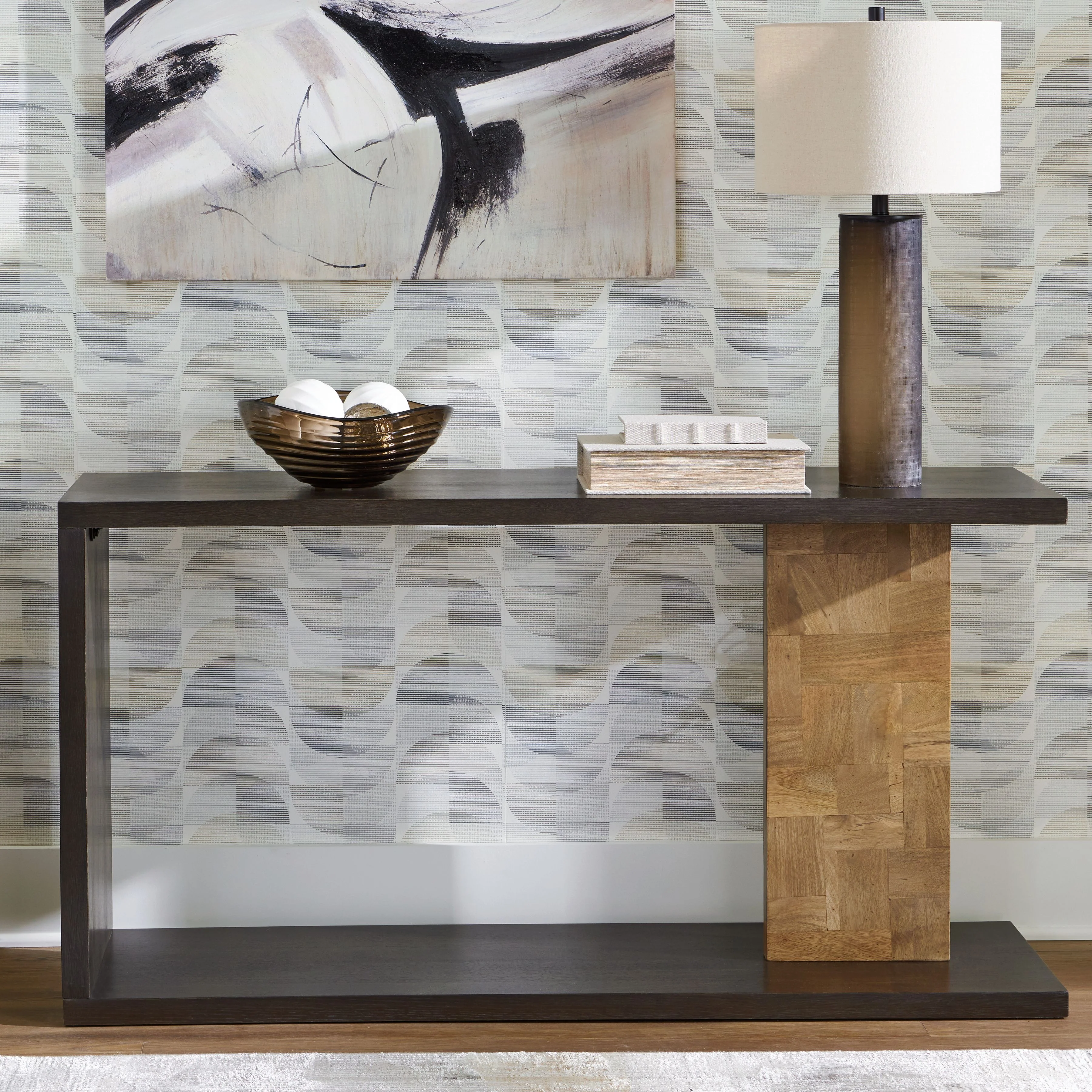 Camlett - Console Sofa Table - Brown - Image 2