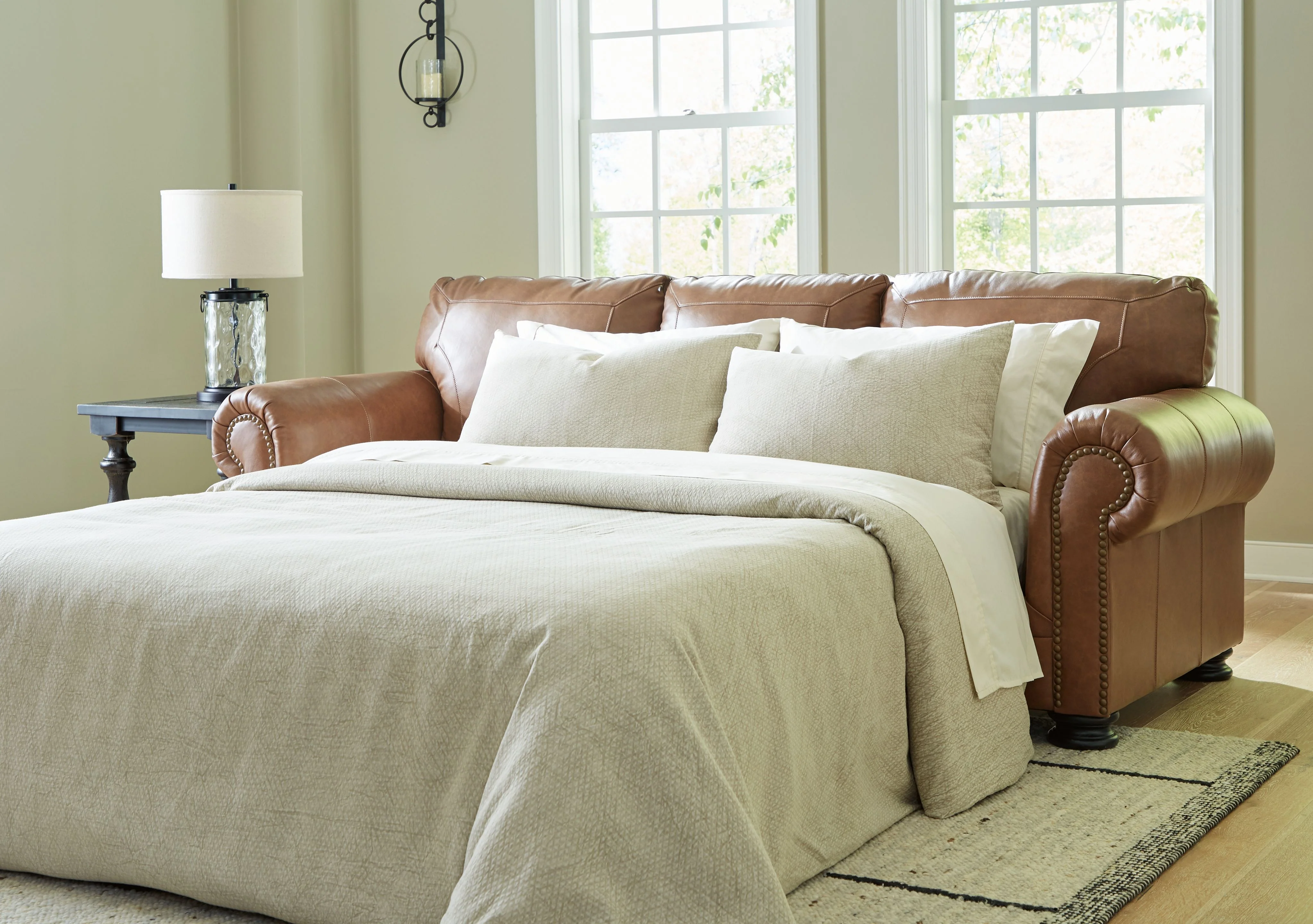 Carianna - Queen Sofa Sleeper - Caramel - Image 4