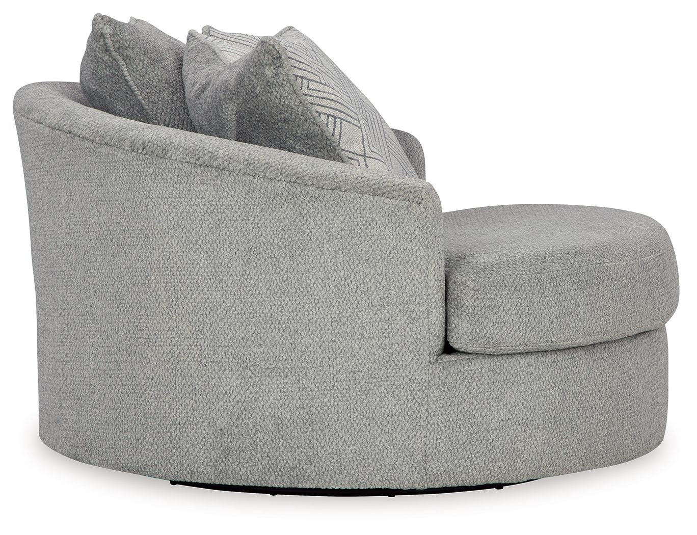 Casselbury - Oversized Swivel Accent Chair - Cement - Image 2