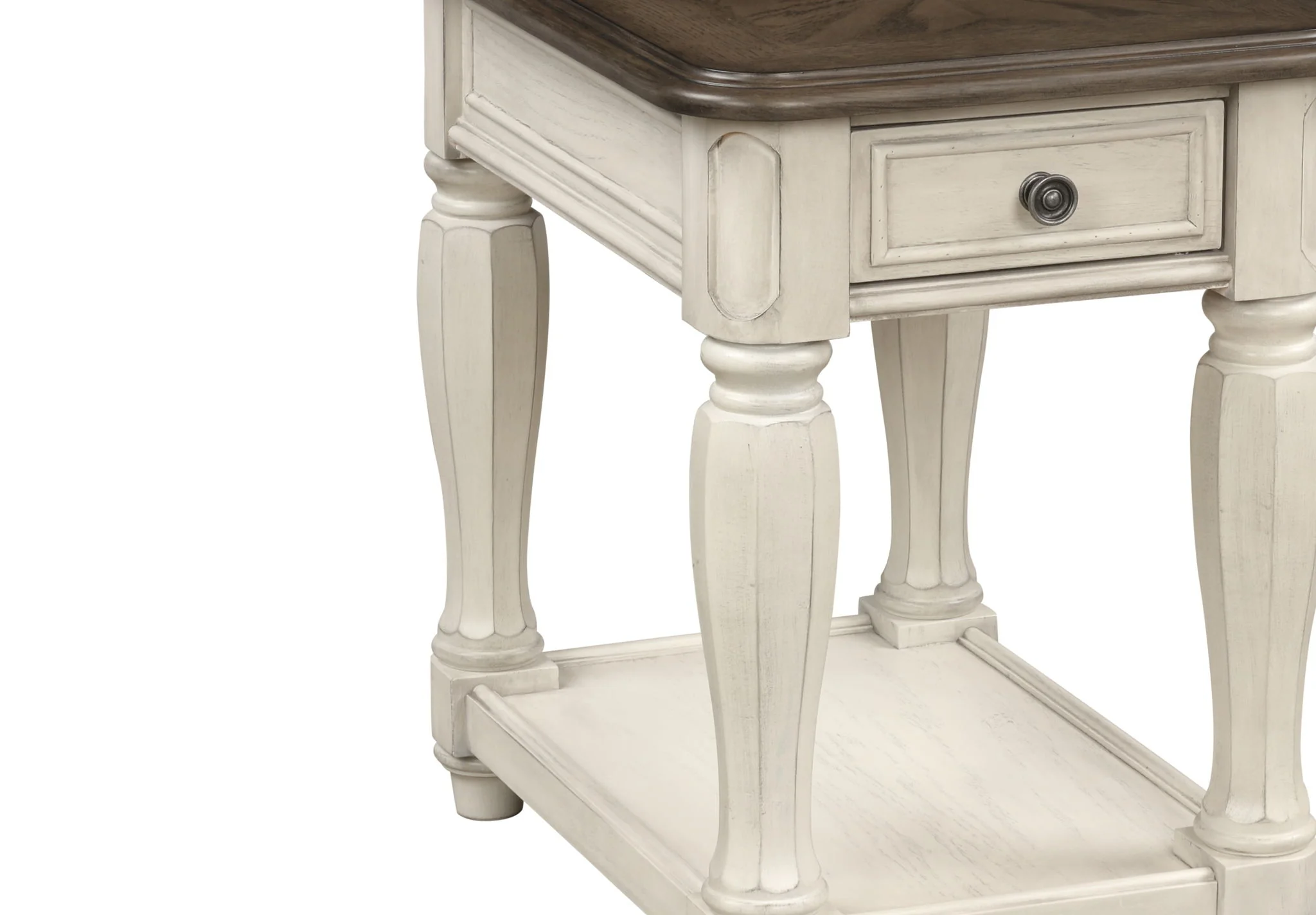 Chairside Table With Storage - Antique White - Image 2