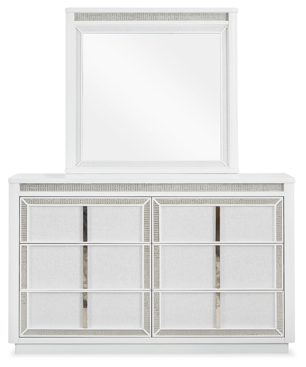 Chalanna - Dresser And Mirror - White - Image 2