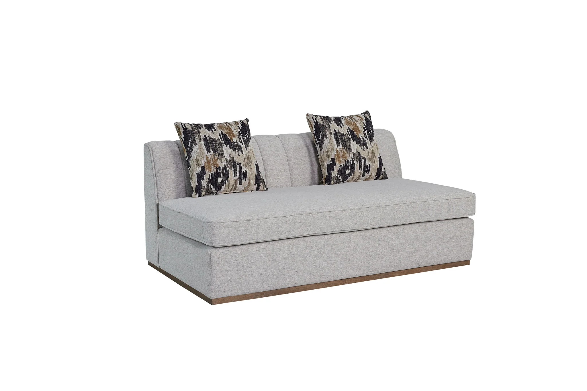Channel - Armless Loveseat - Off White - Image 3