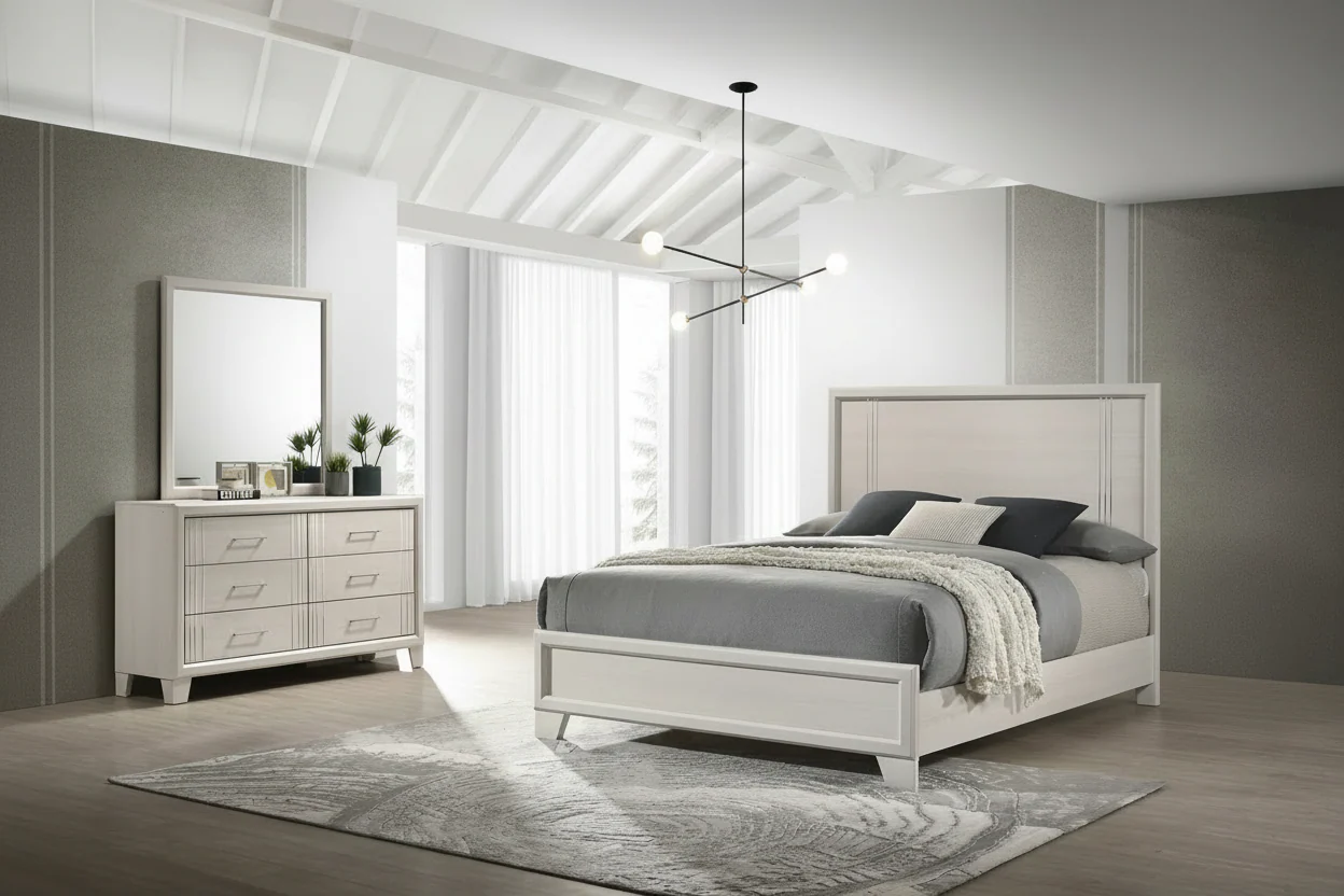 Charlie Bedroom Sets in Charcoal or Antique White - Image 5