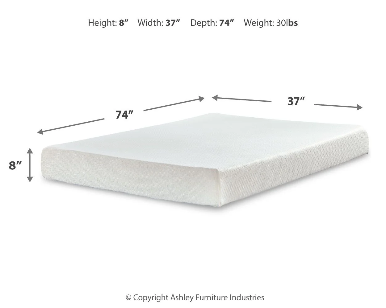 Chime 8 Inch Memory Foam - Medium Memory Foam Mattress - Image 4