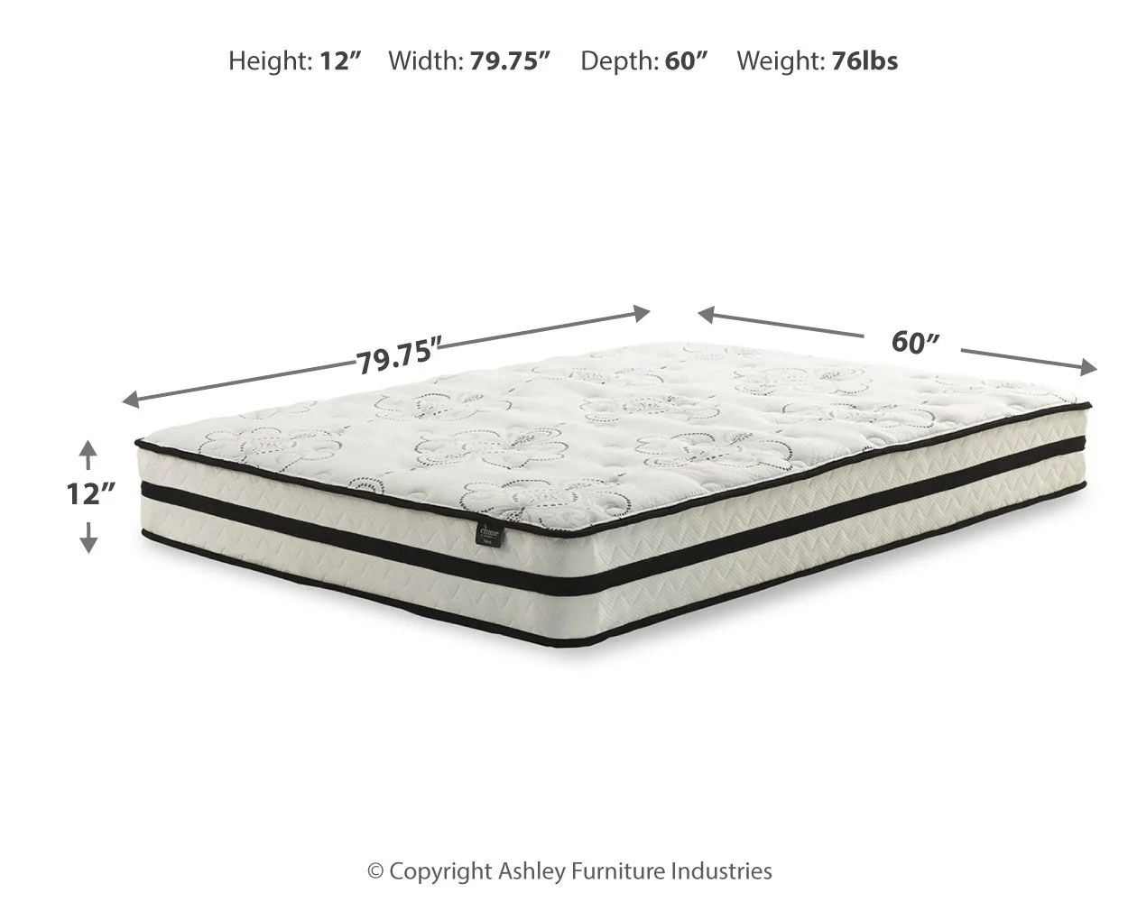 Chime 12 Inch Hybrid - Ultra Plush Hybrid Mattress - Image 4