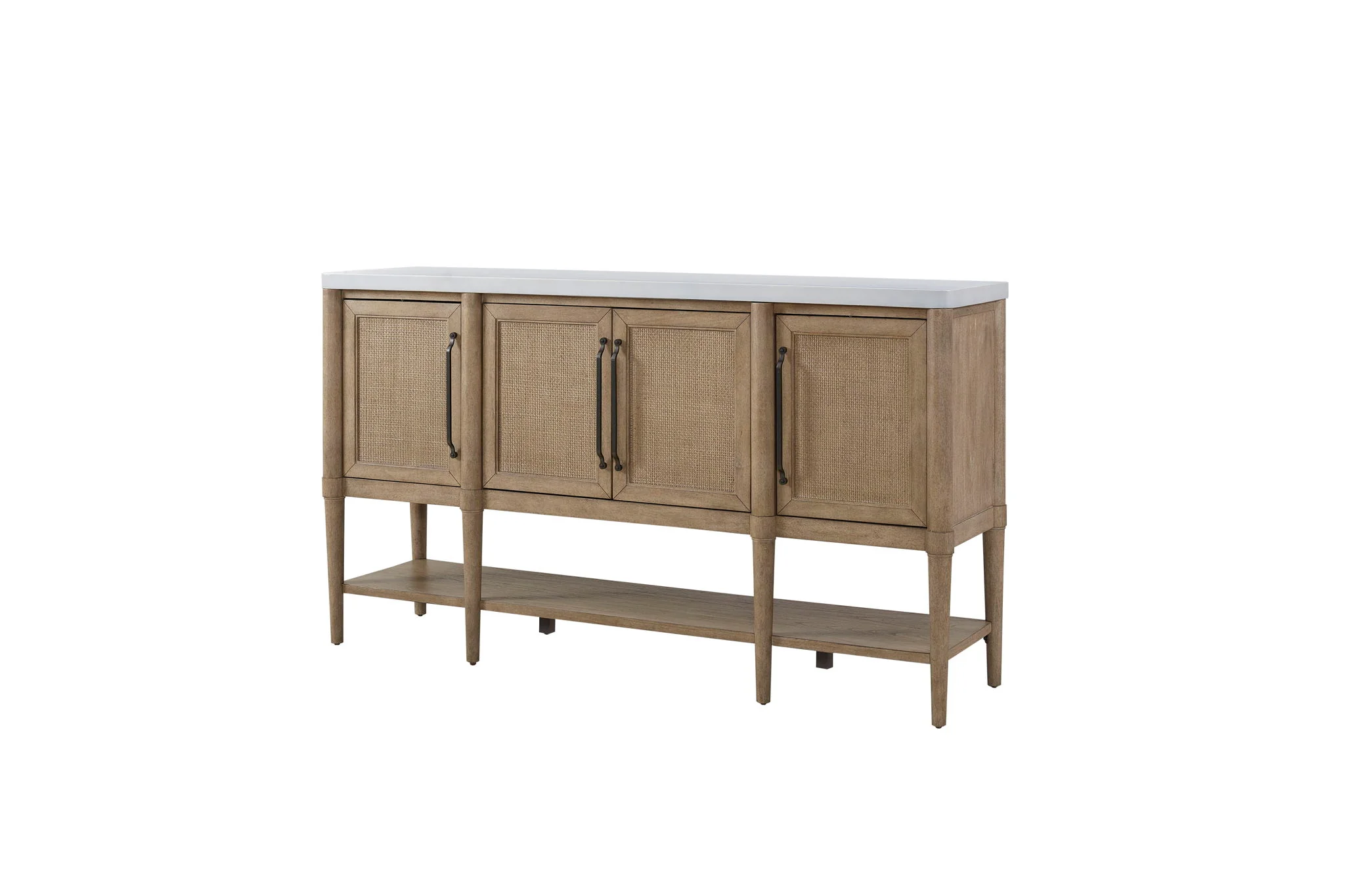Citrus Heights - Cane Door, Cement Top Server - Sand - Image 3