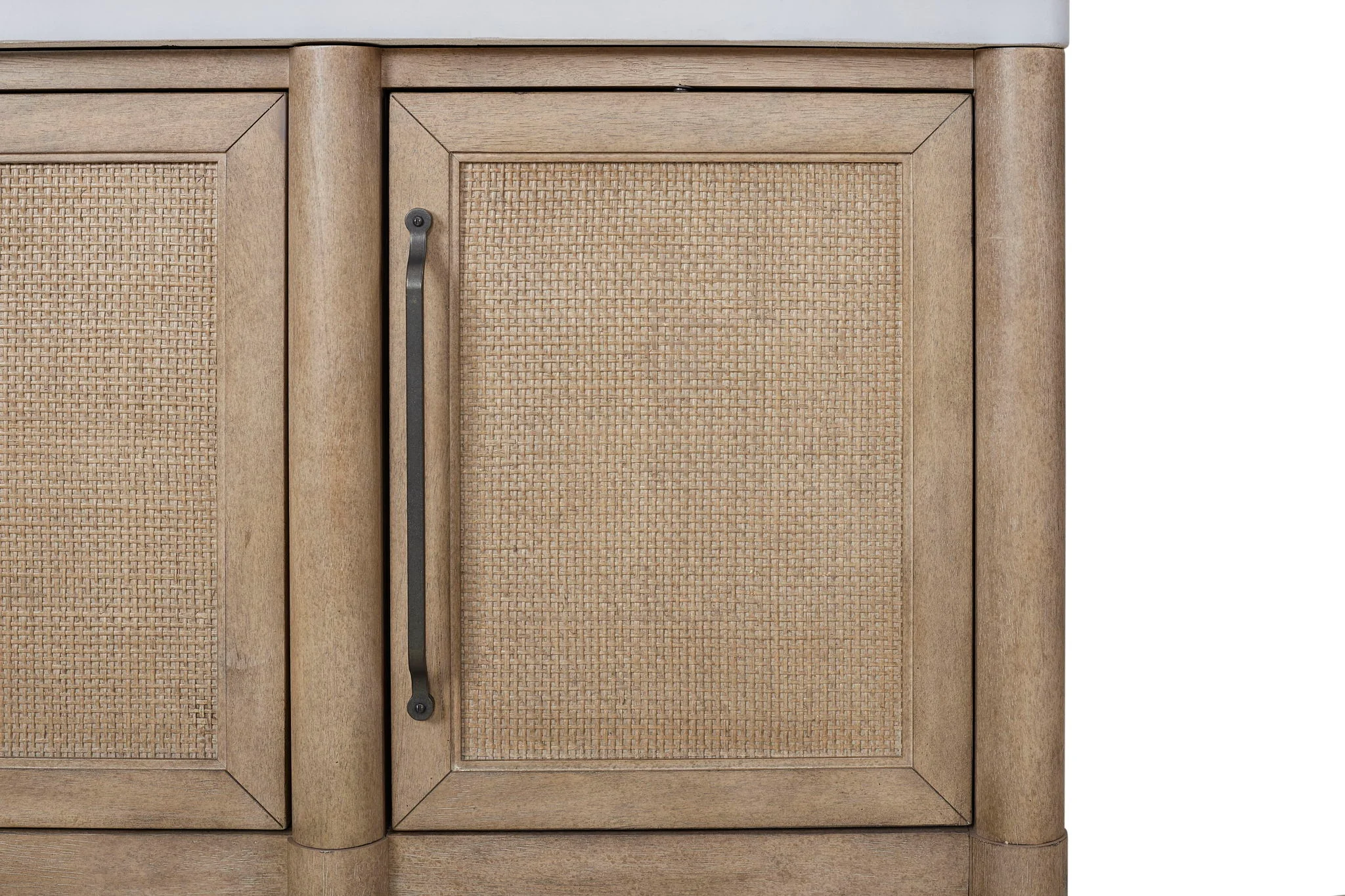 Citrus Heights - Cane Door, Cement Top Server - Sand - Image 4