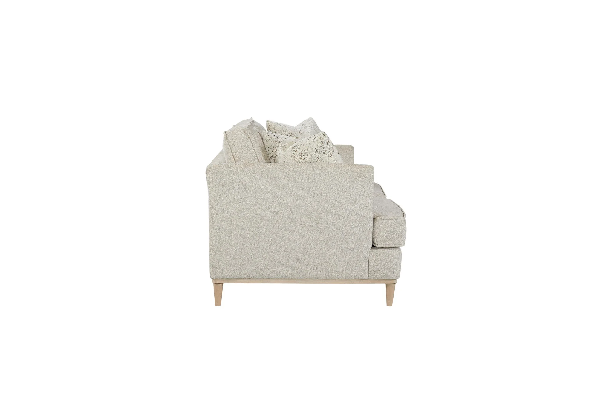 Citrus Heights - Loveseat With 2 Pillows - Pearl Silver - Image 2