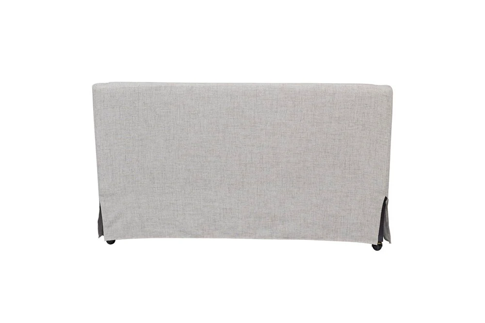 Citrus Heights - Slip Covered Settee - Sand / Pearl Silver - Image 3