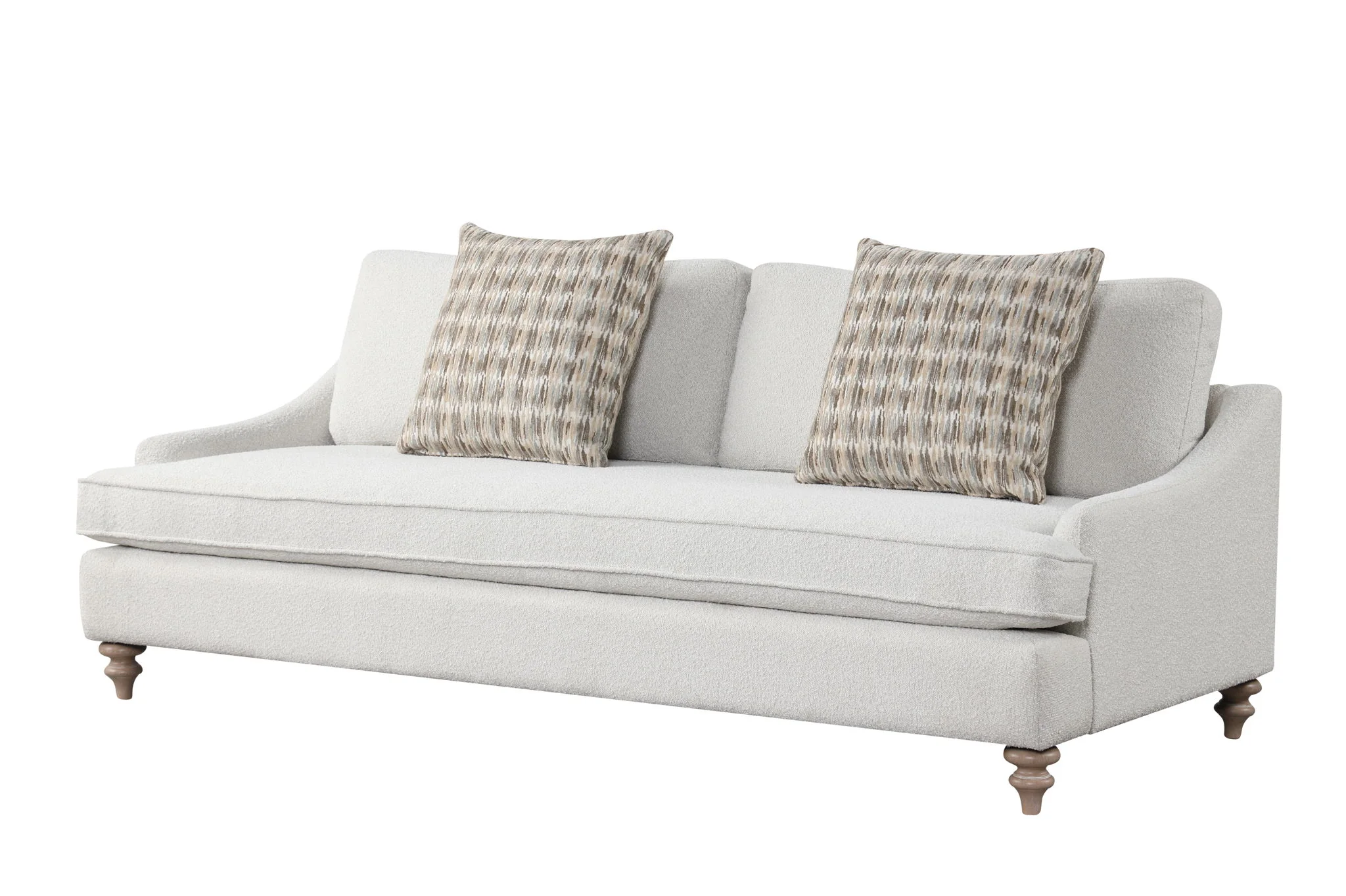 Citrus Heights - Sofa With 2 Pillows - White - Image 3