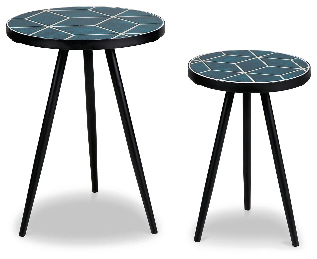 Clairbelle - Accent Table (Set of 2) - Teal - Image 2