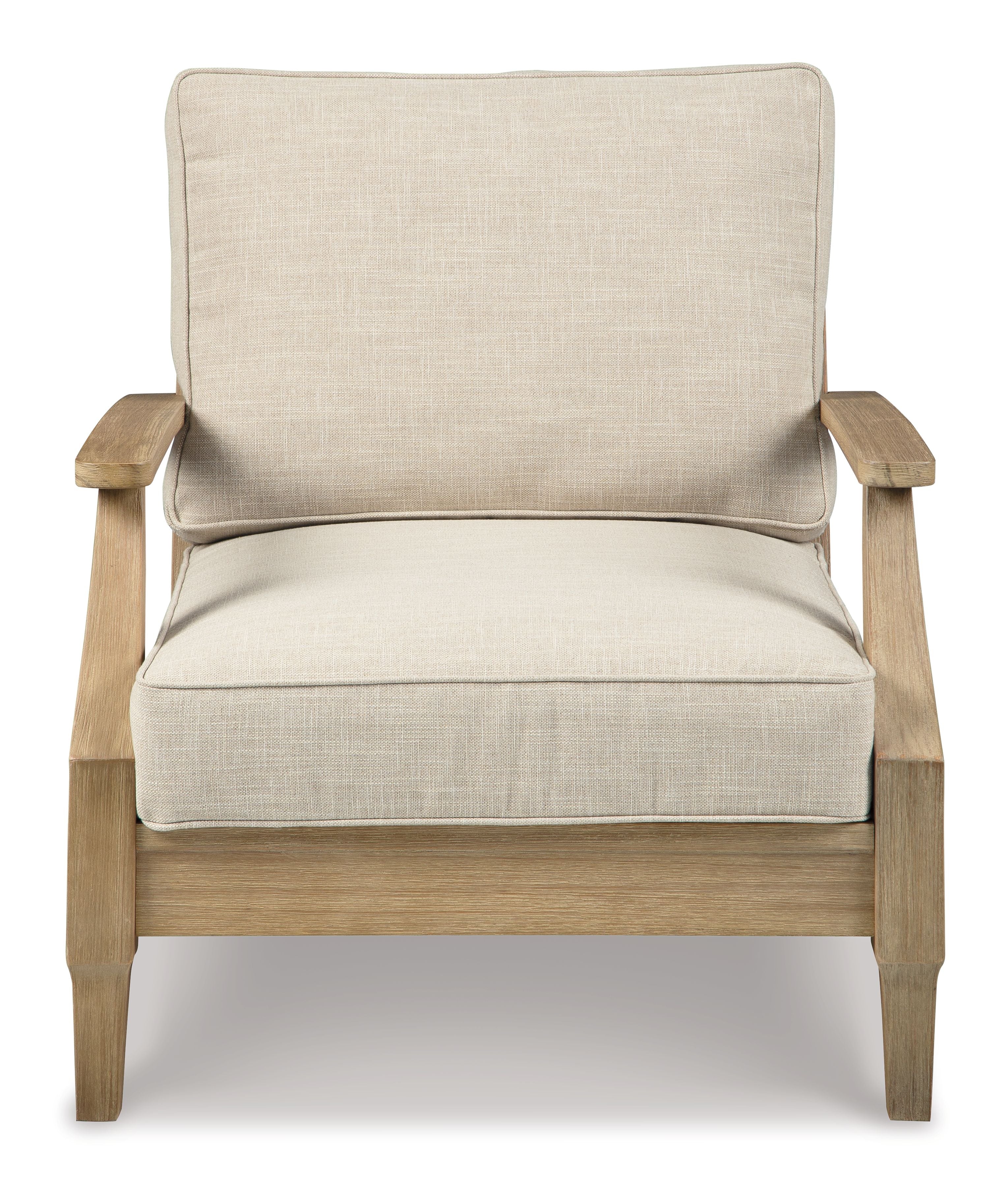 Clare View - Lounge Chair w/Cushion  - Beige - Image 2