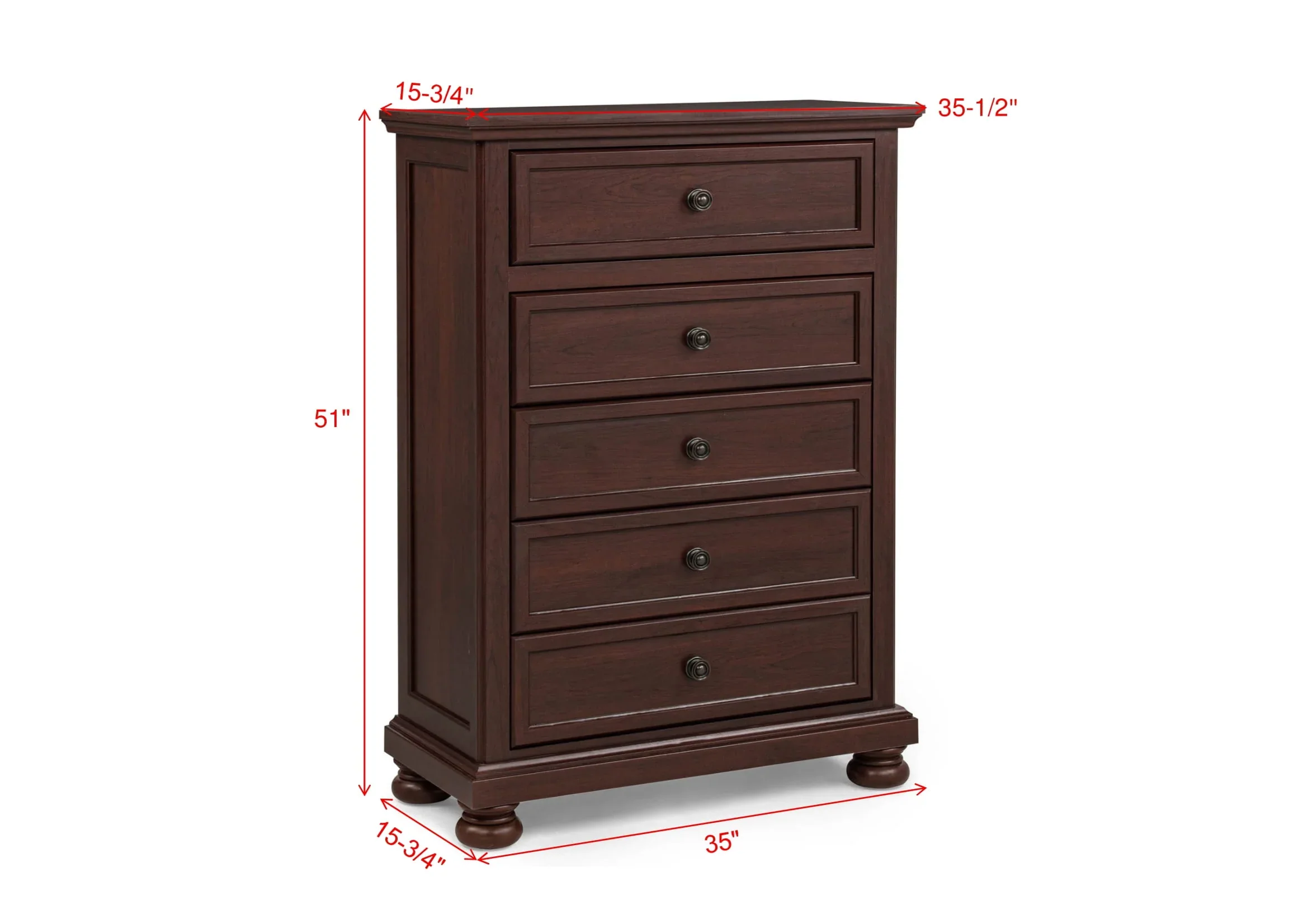 Claribelle Dark Cherry Bedroom Suites - Image 9