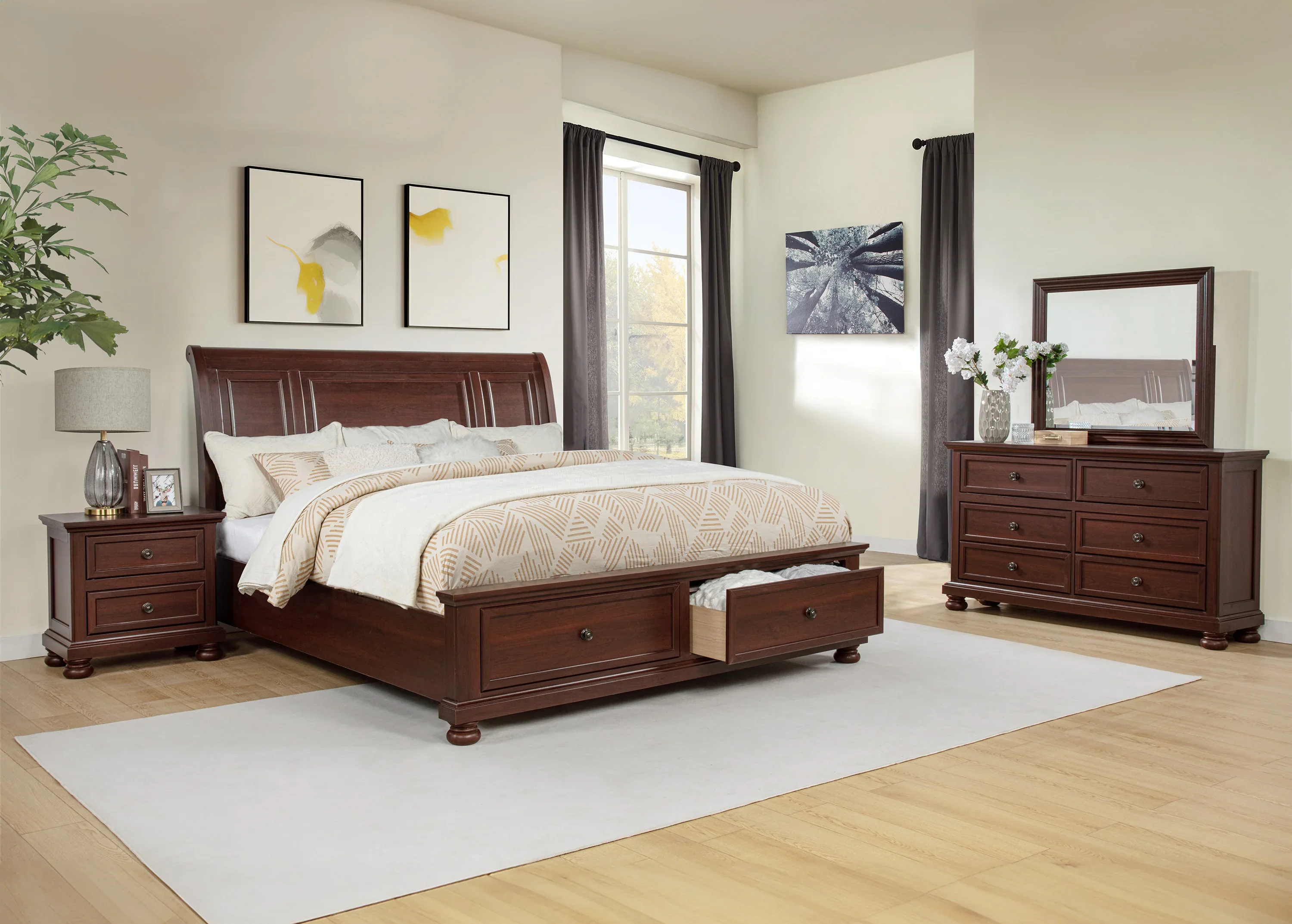Claribelle Dresser in Dark Cherry - Image 4