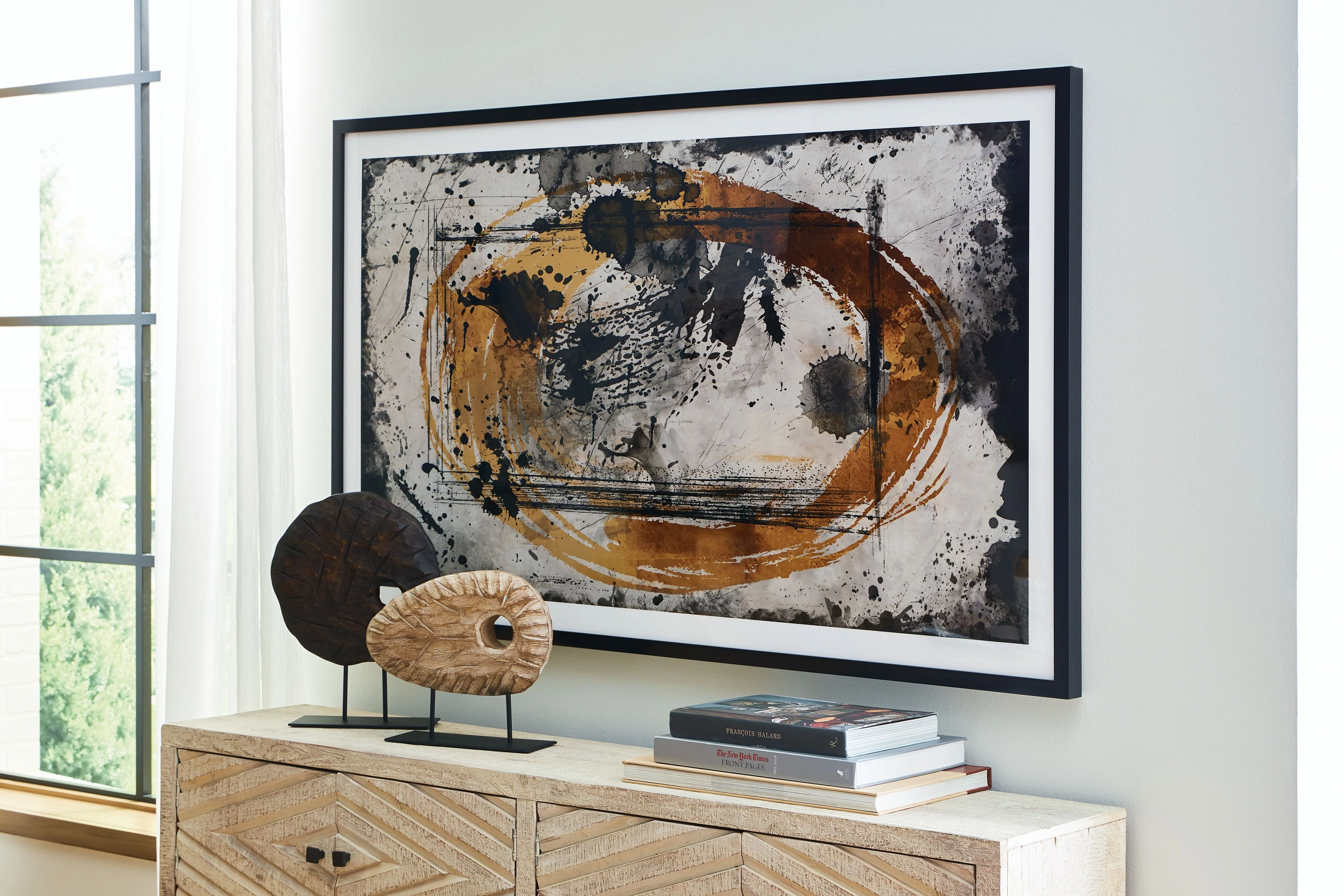 Clefting - Wall Art - Black / Caramel / Tan - Image 4