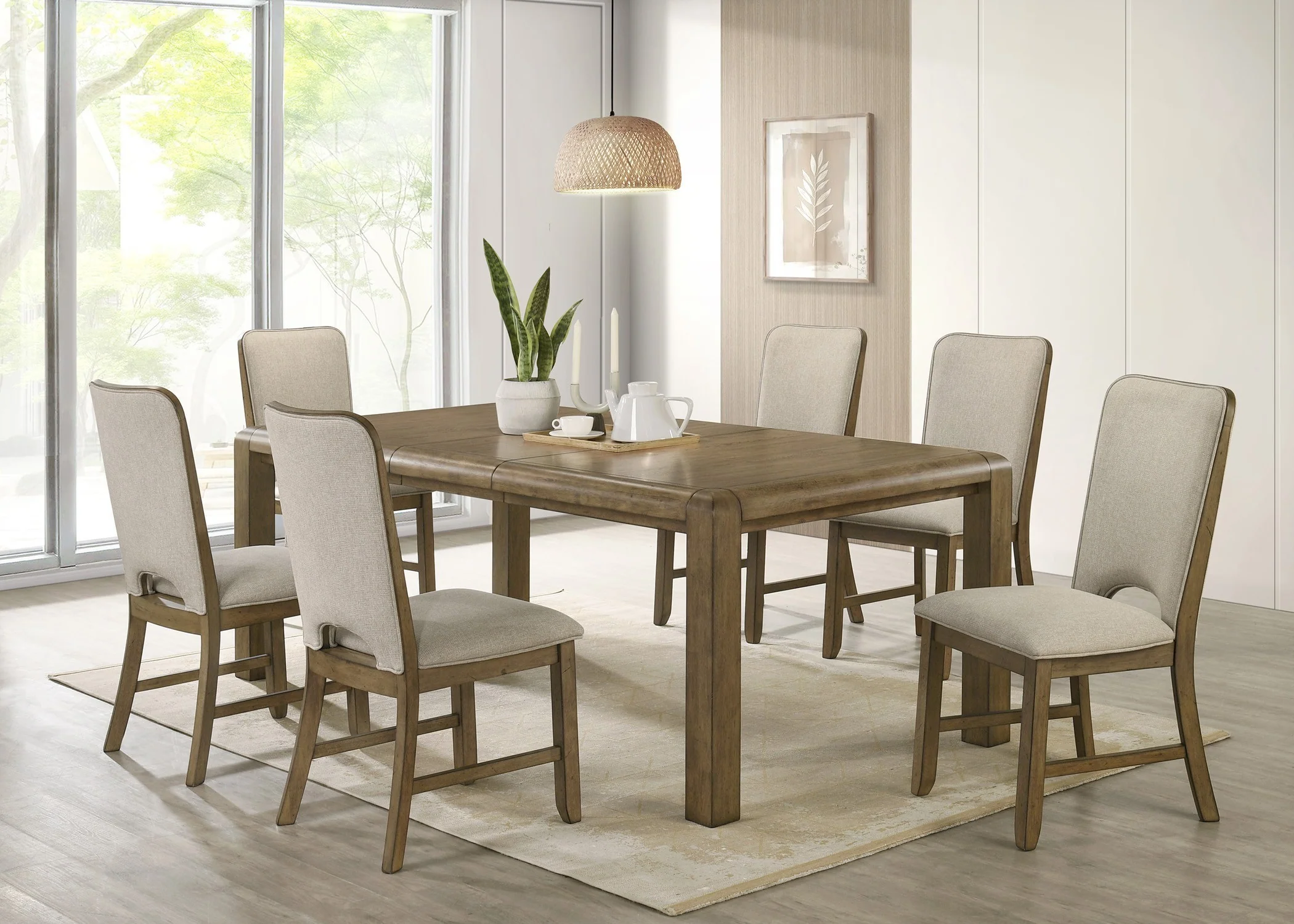 Cockrell Dining Set - Light Brown - Image 2