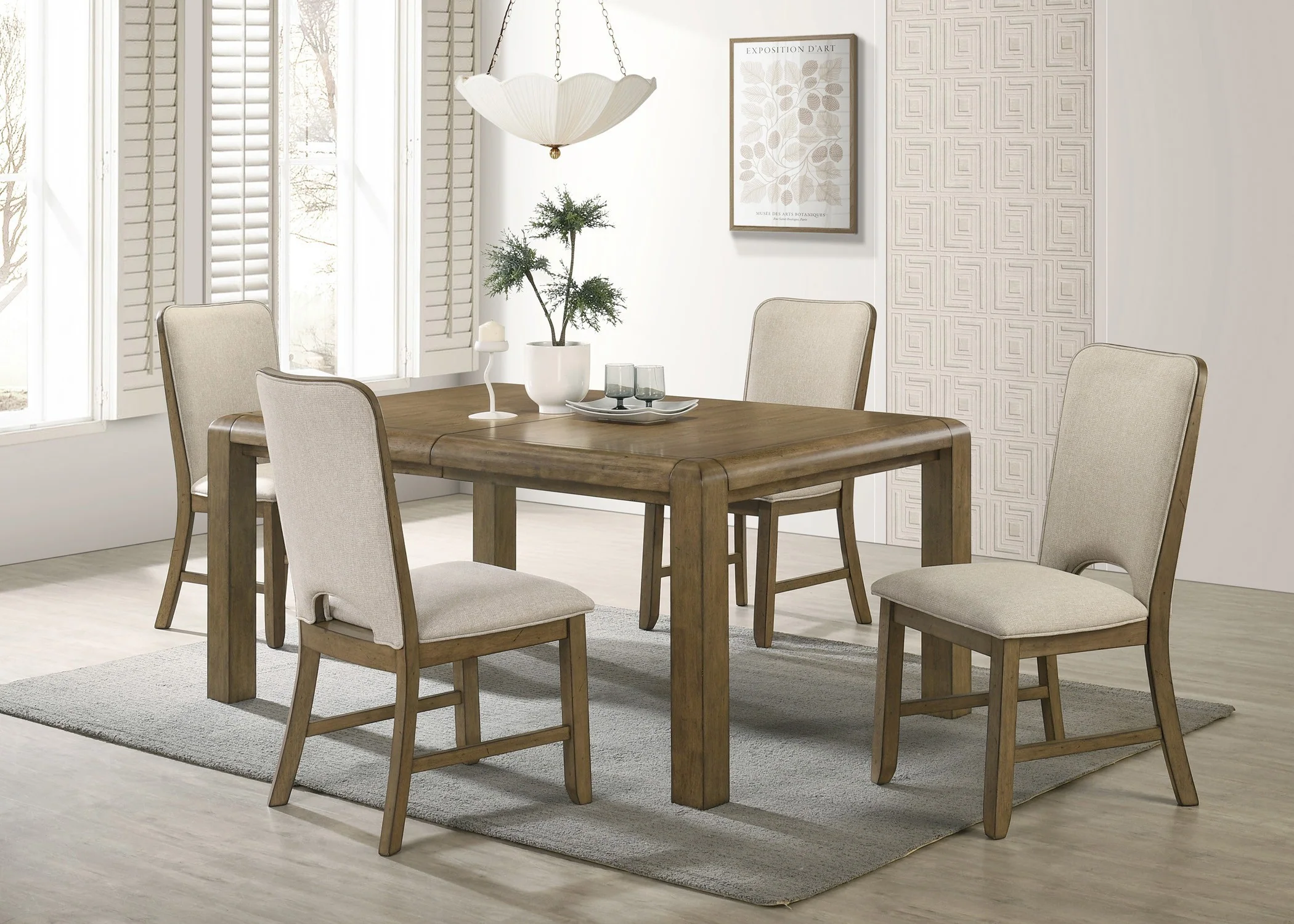 Cockrell Dining Set - Light Brown - Image 3