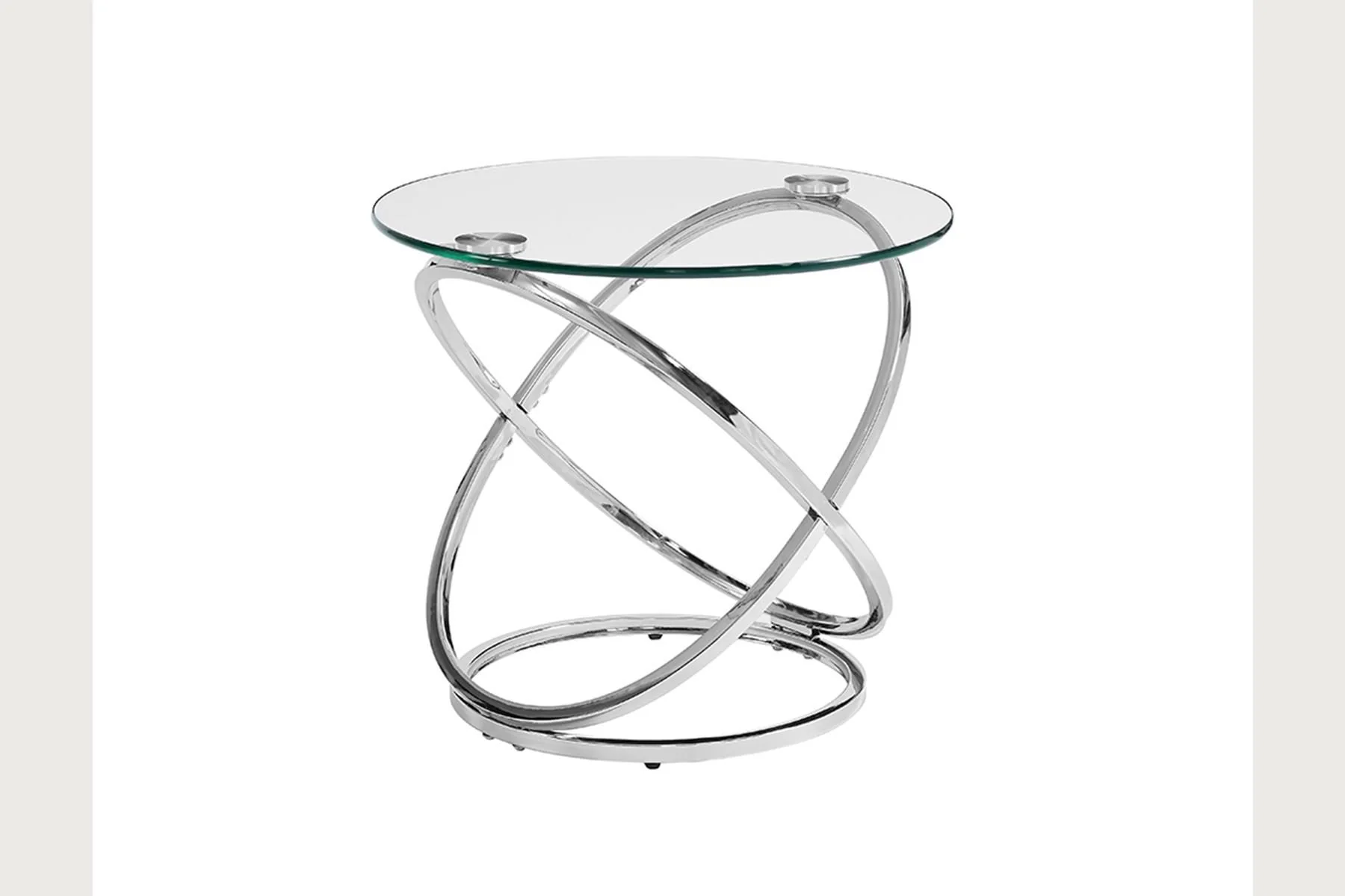 Cocktail Table Set - Chrome - Image 2