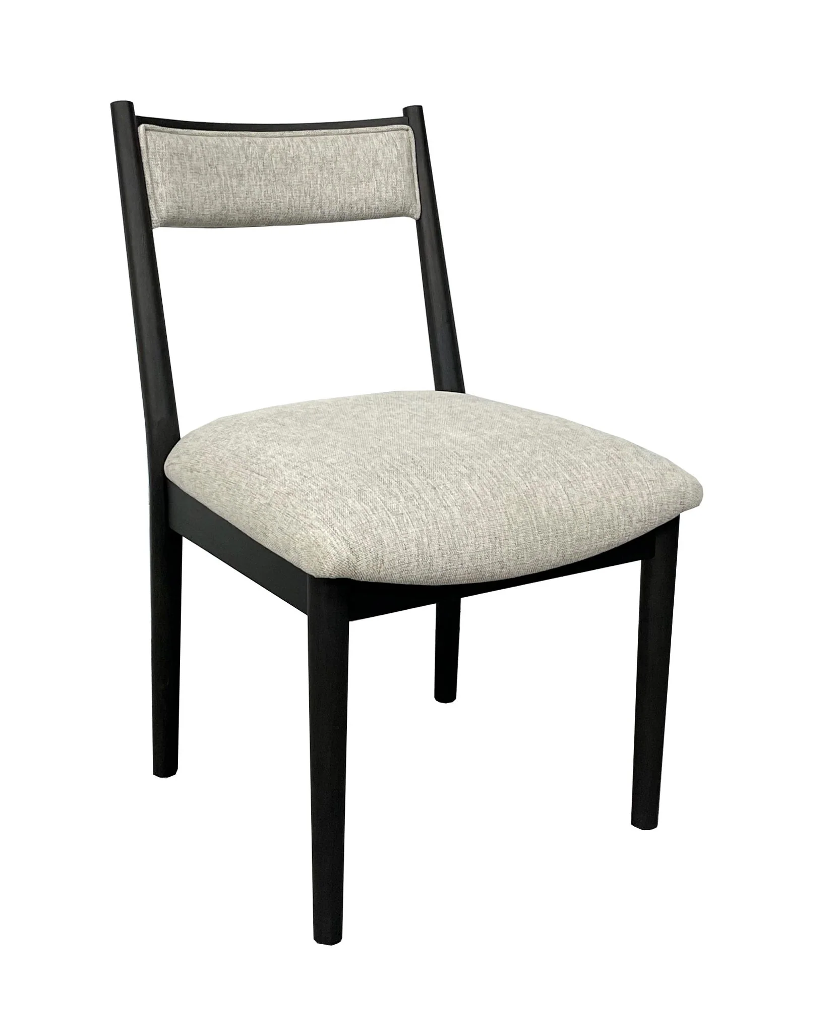 Comfortable Upholstery Cresent Chair (Set of 2) - Peppercorn - Image 3