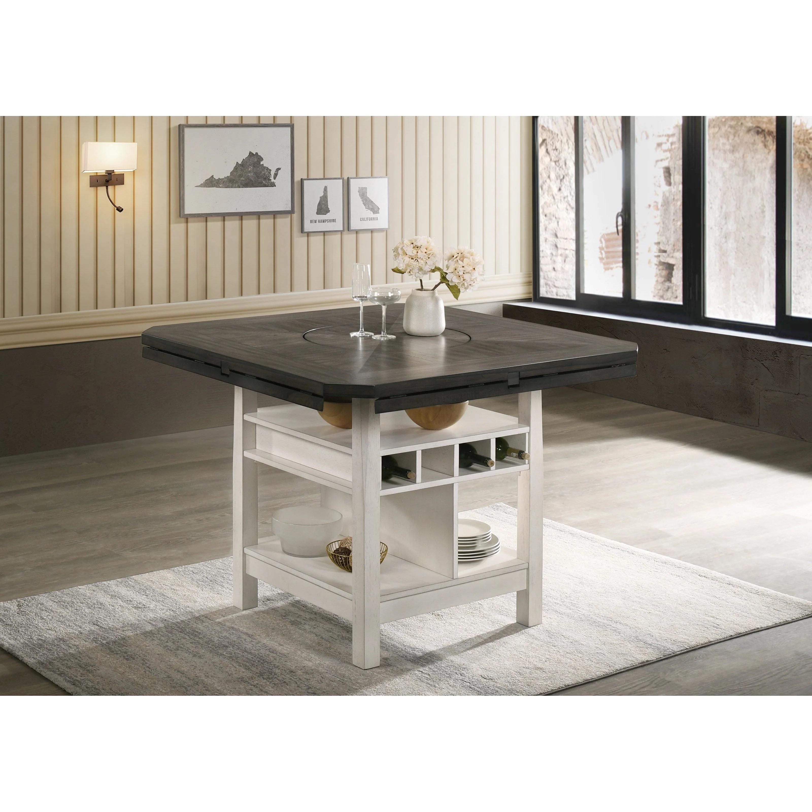 Conner Chalk & Grey Counter Height Dining Sets by Crown Mark - Image 4