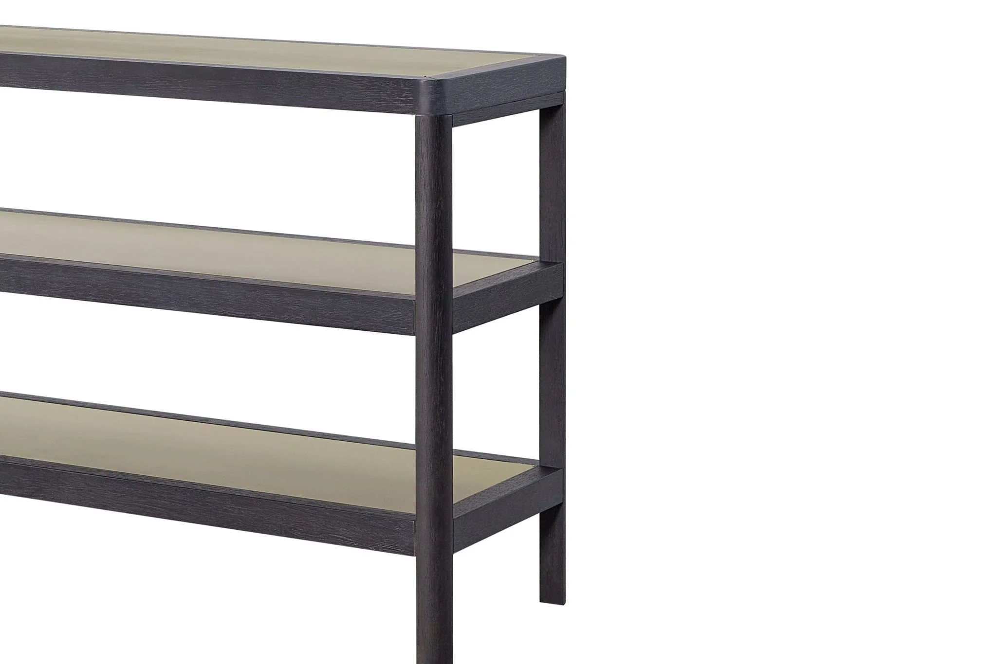 Console Table With Insets - Black - Image 3