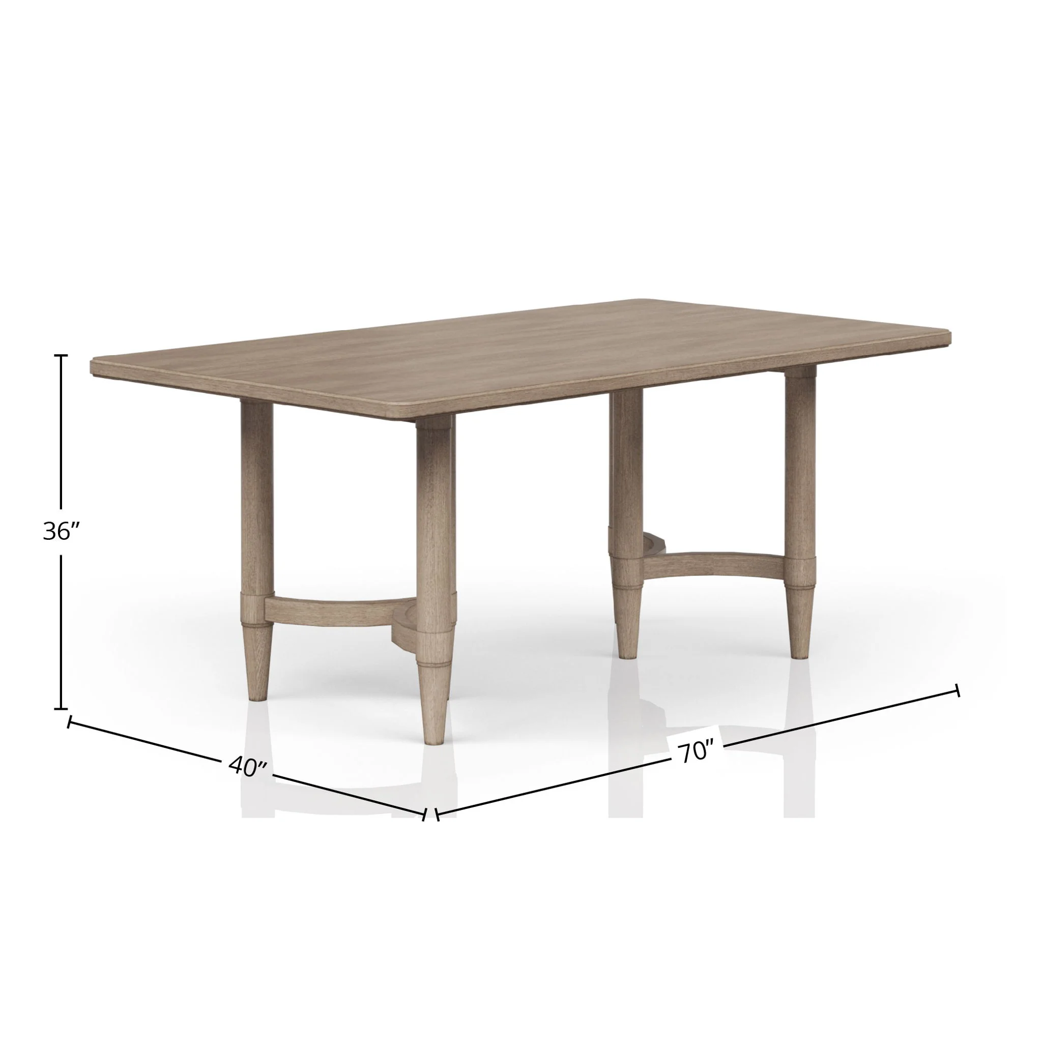 Counter Height Dining Table Colored - Sand - Image 2