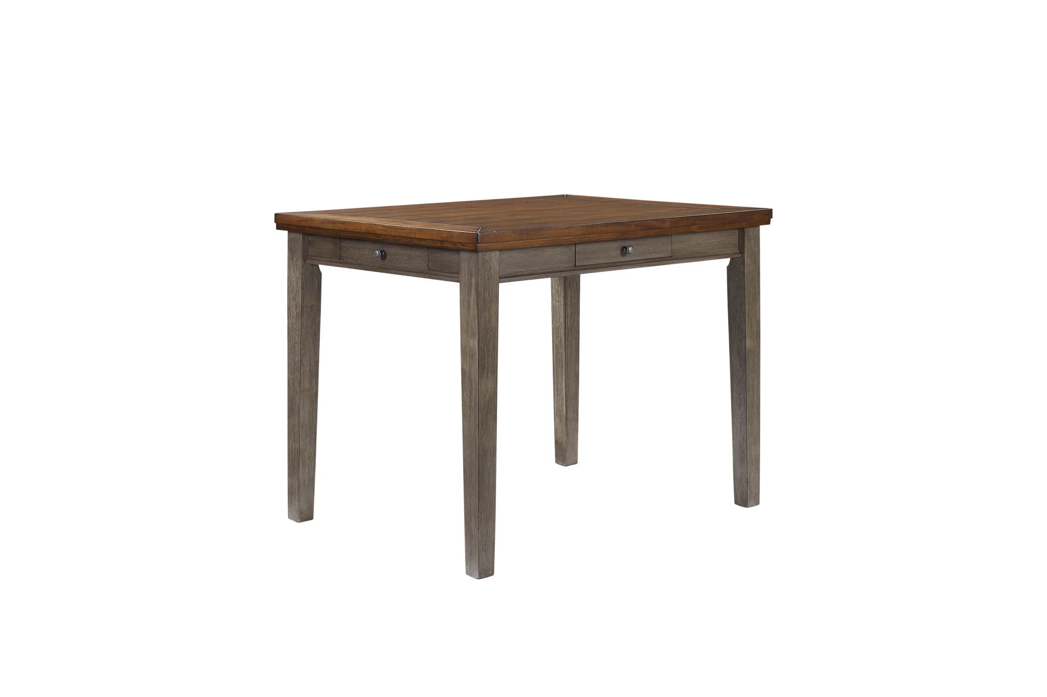Counter Height 2 Tone 4 Drawer Dining Table - Gray