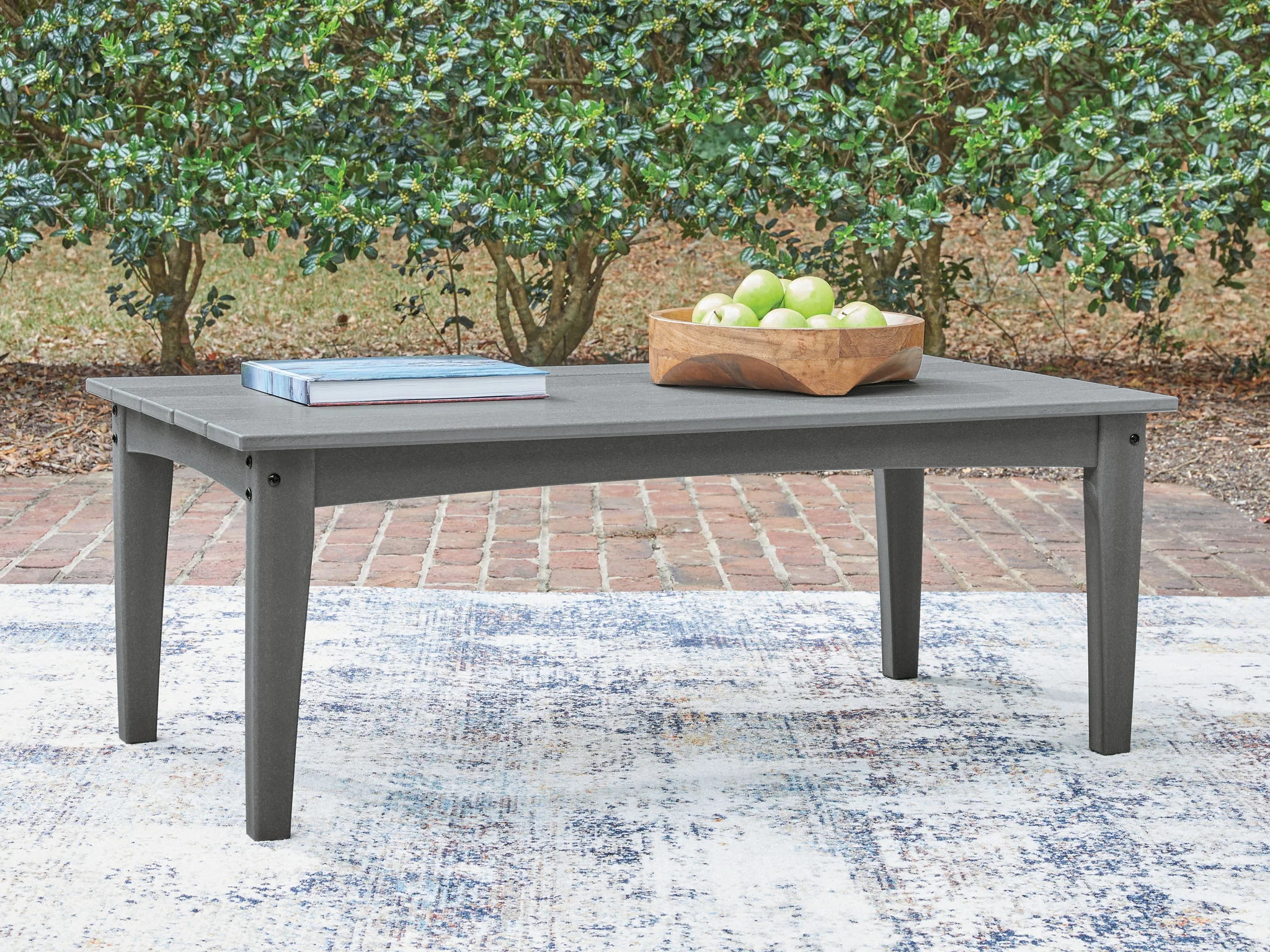 Cove Beach - Rectangular Cocktail Table - Gray - Image 4