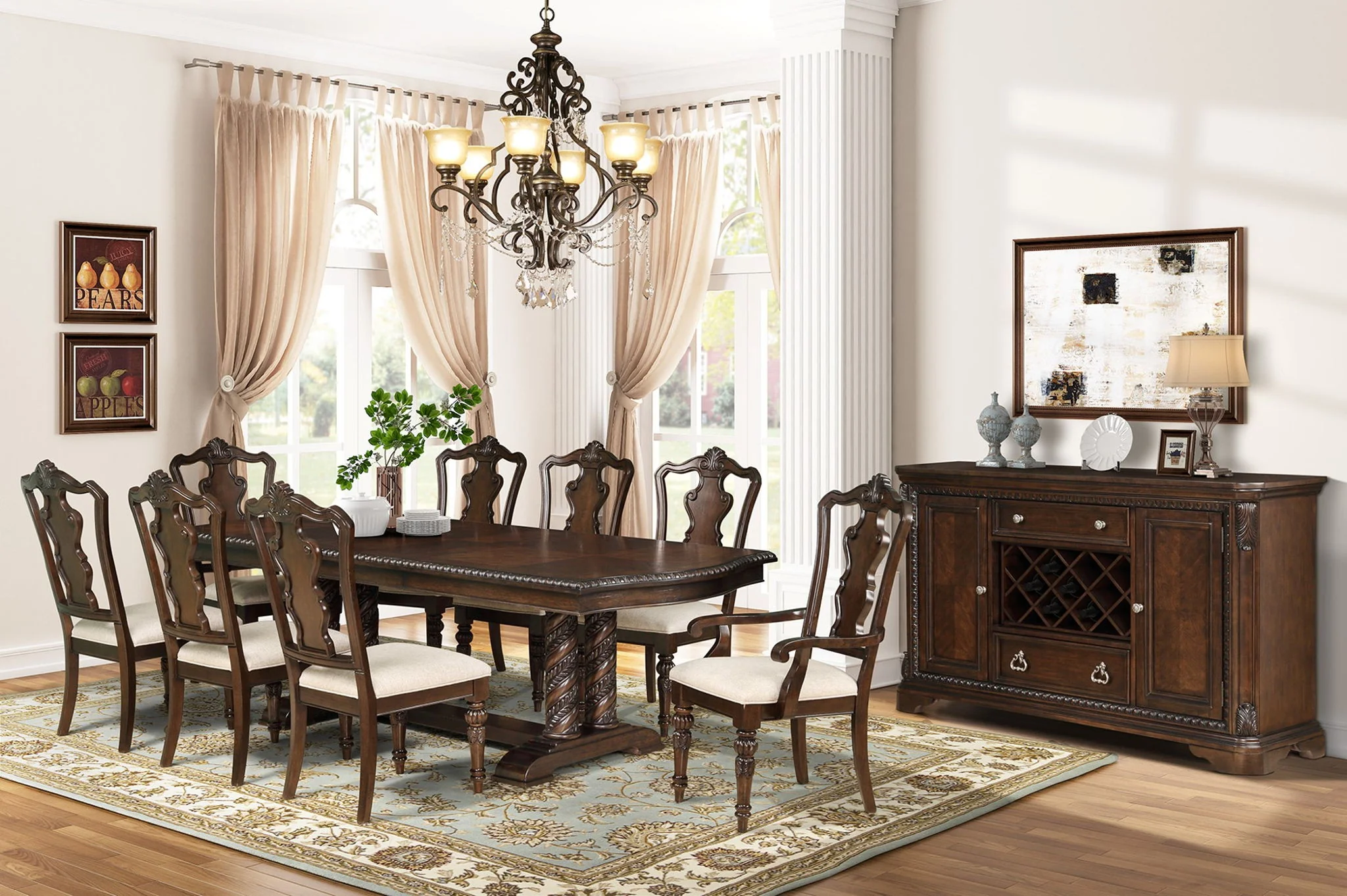Coventry - Server - Mahogany - Image 2