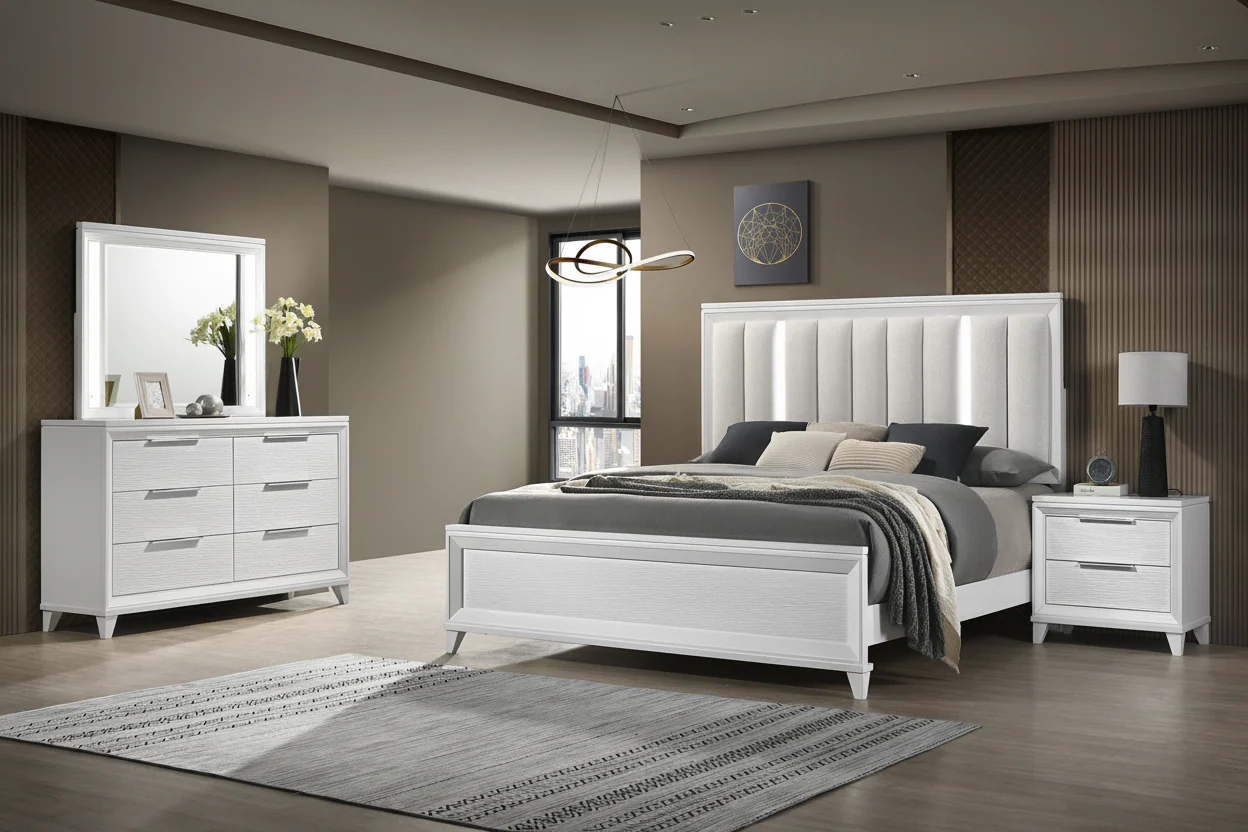 Cressida Bedroom Suites with LED highlights - Image 2