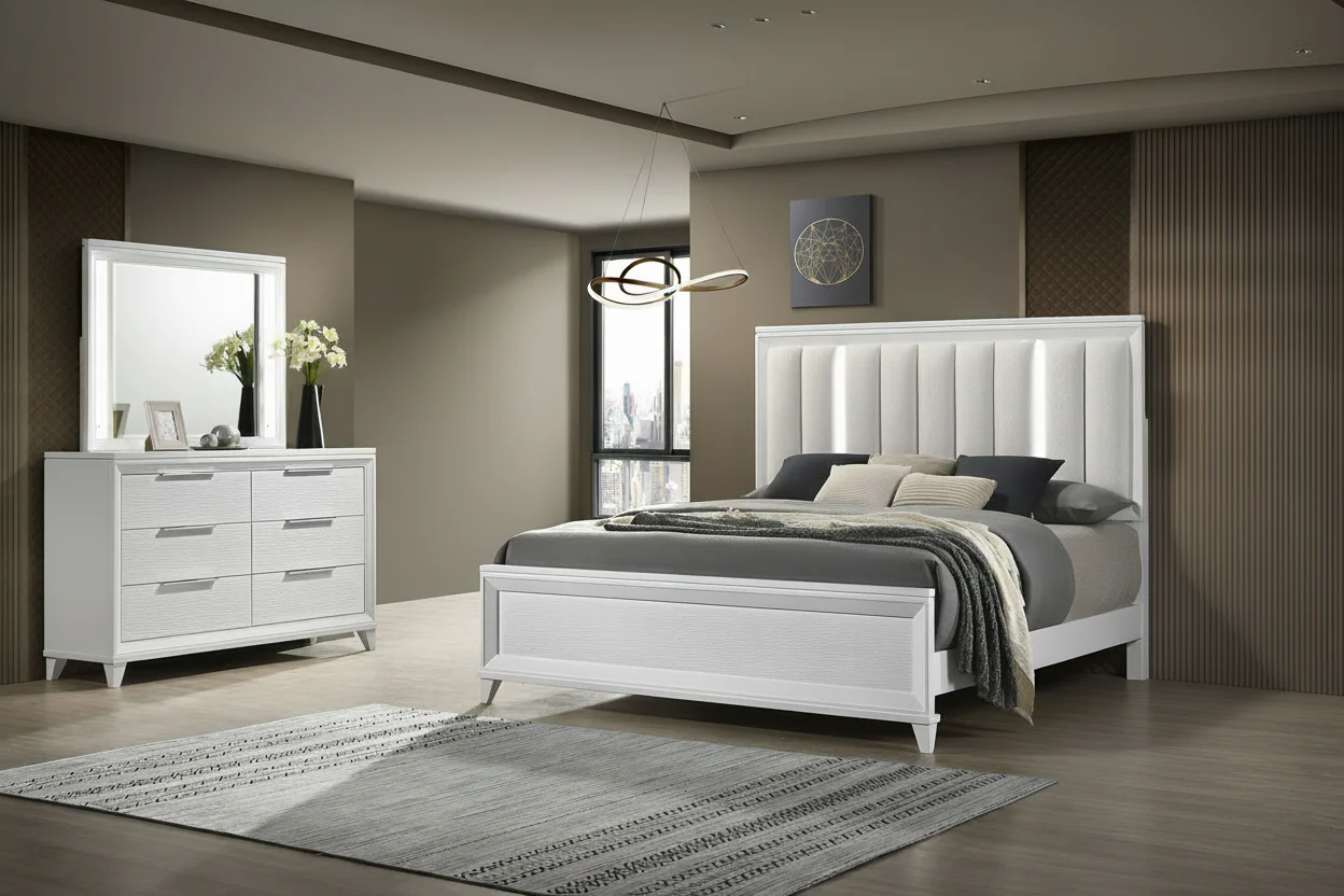 Cressida Bedroom Suites with LED highlights - Image 3