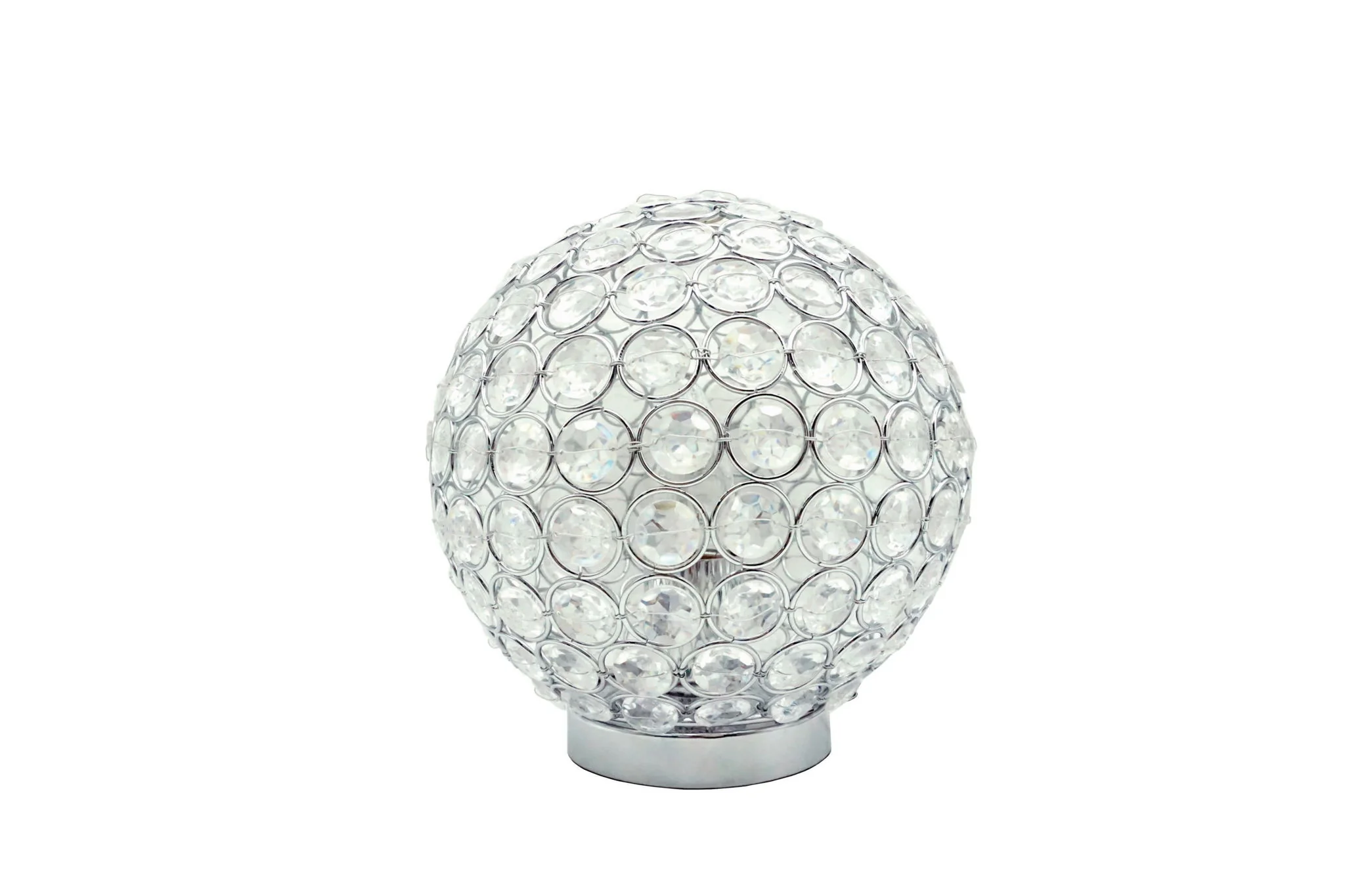 Crystal Globe - Table Lamp - Pearl Silver - Image 3