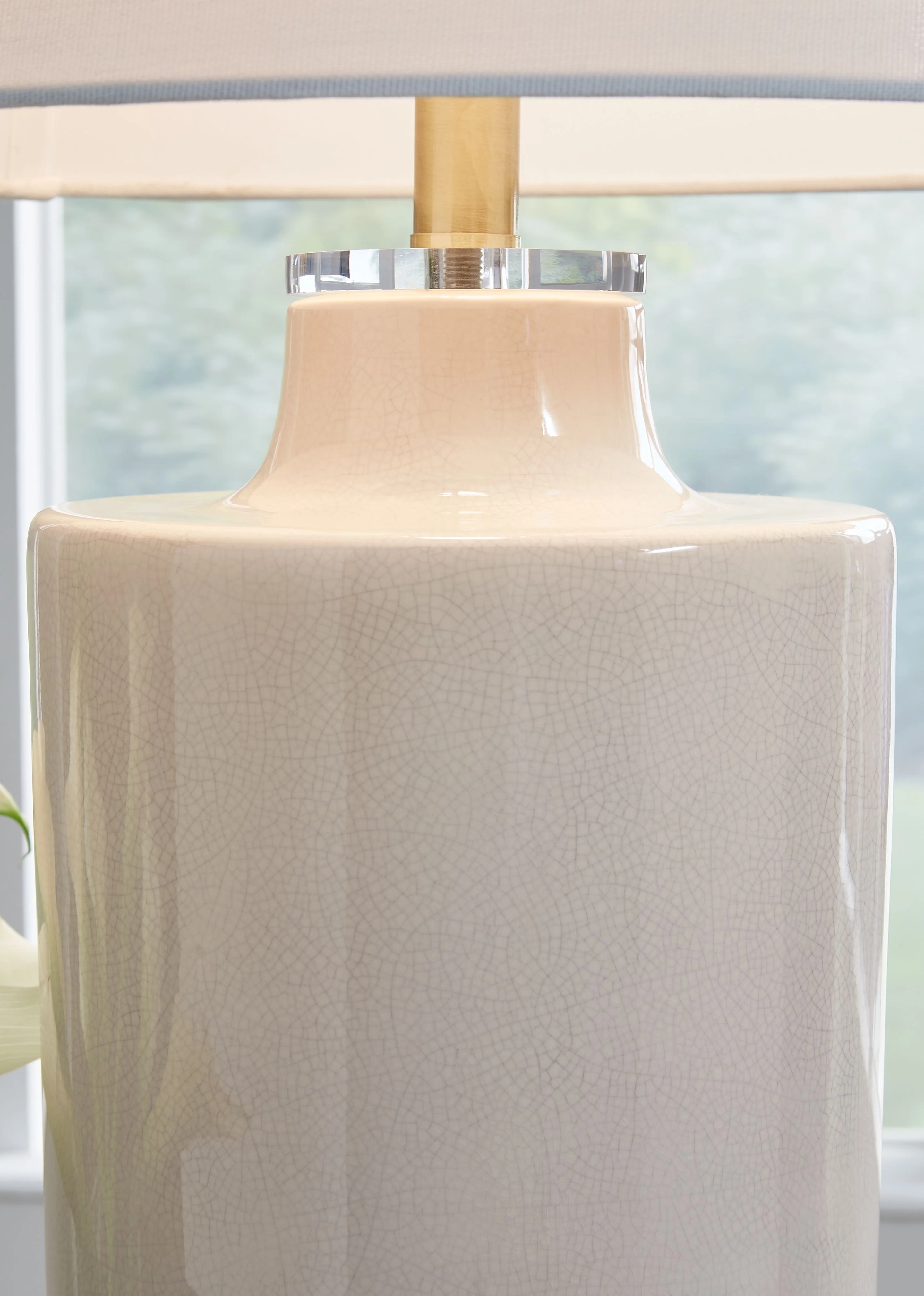 Cylener - Ceramic Table Lamp - Off White - Image 3