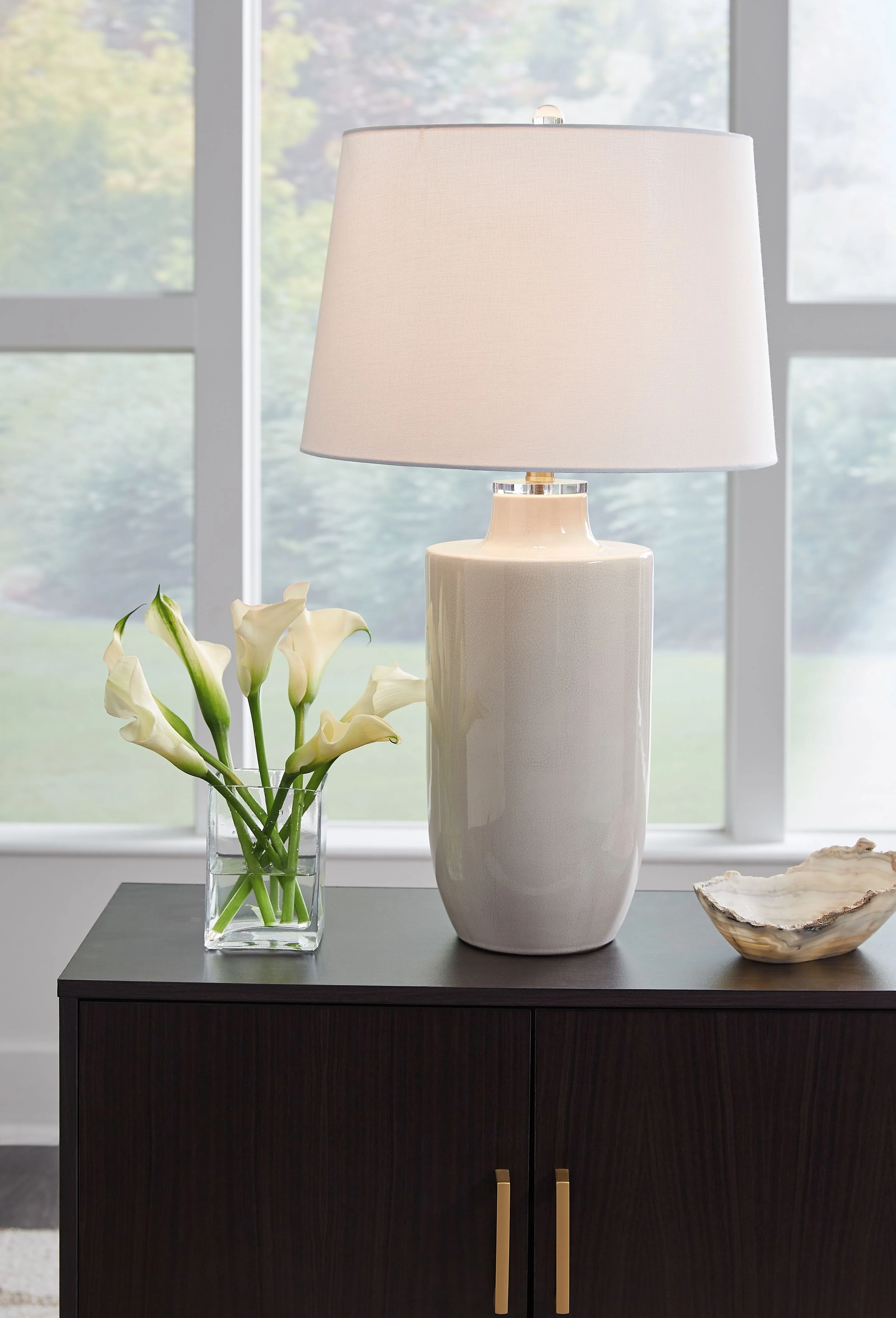 Cylener - Ceramic Table Lamp - Off White - Image 4