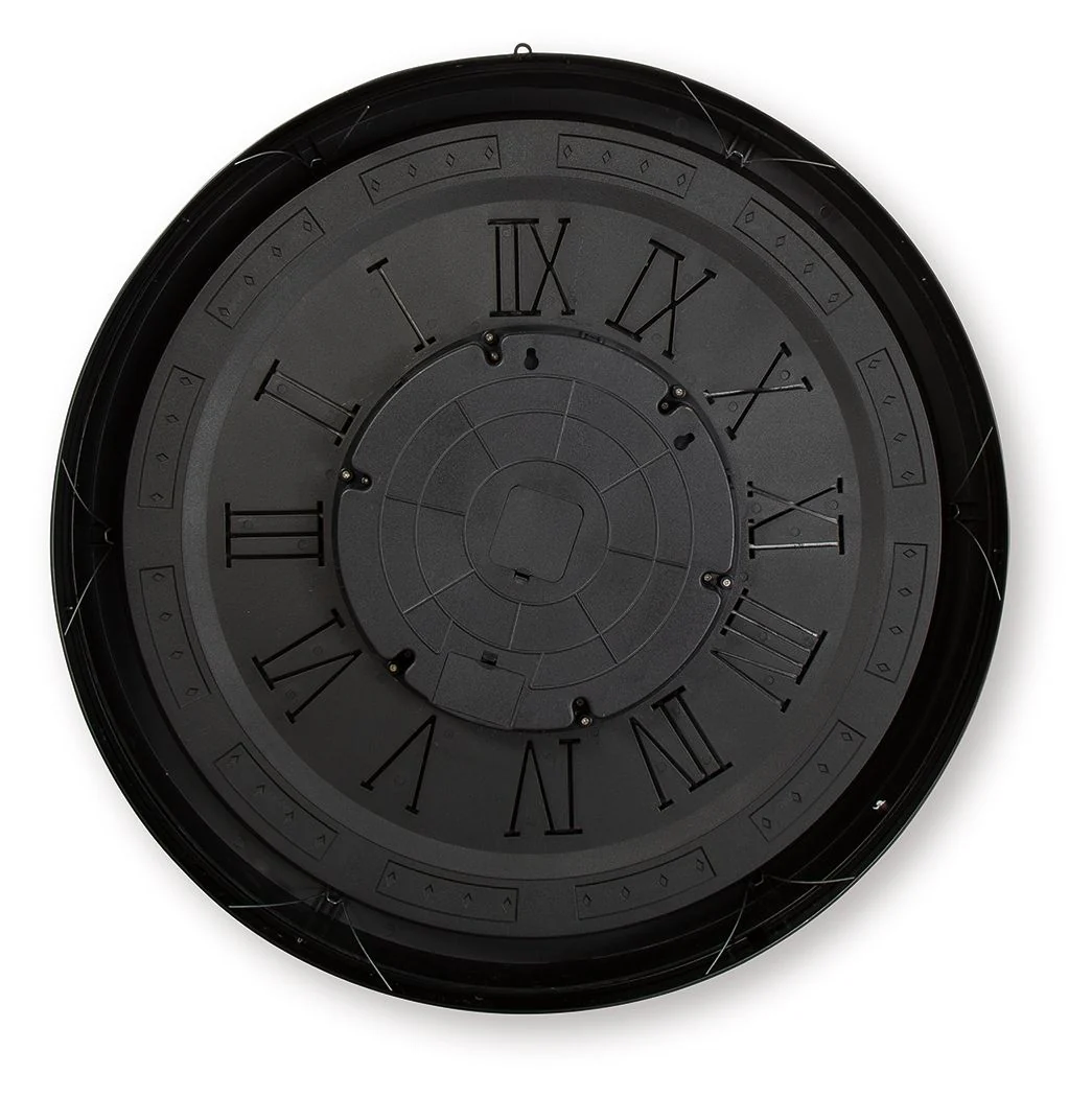 Dairton - Wall Clock - Black / Gold Finish - Image 4