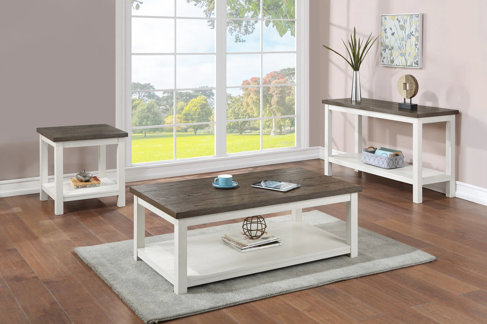 Dakota - Sofa Table - White - Image 3