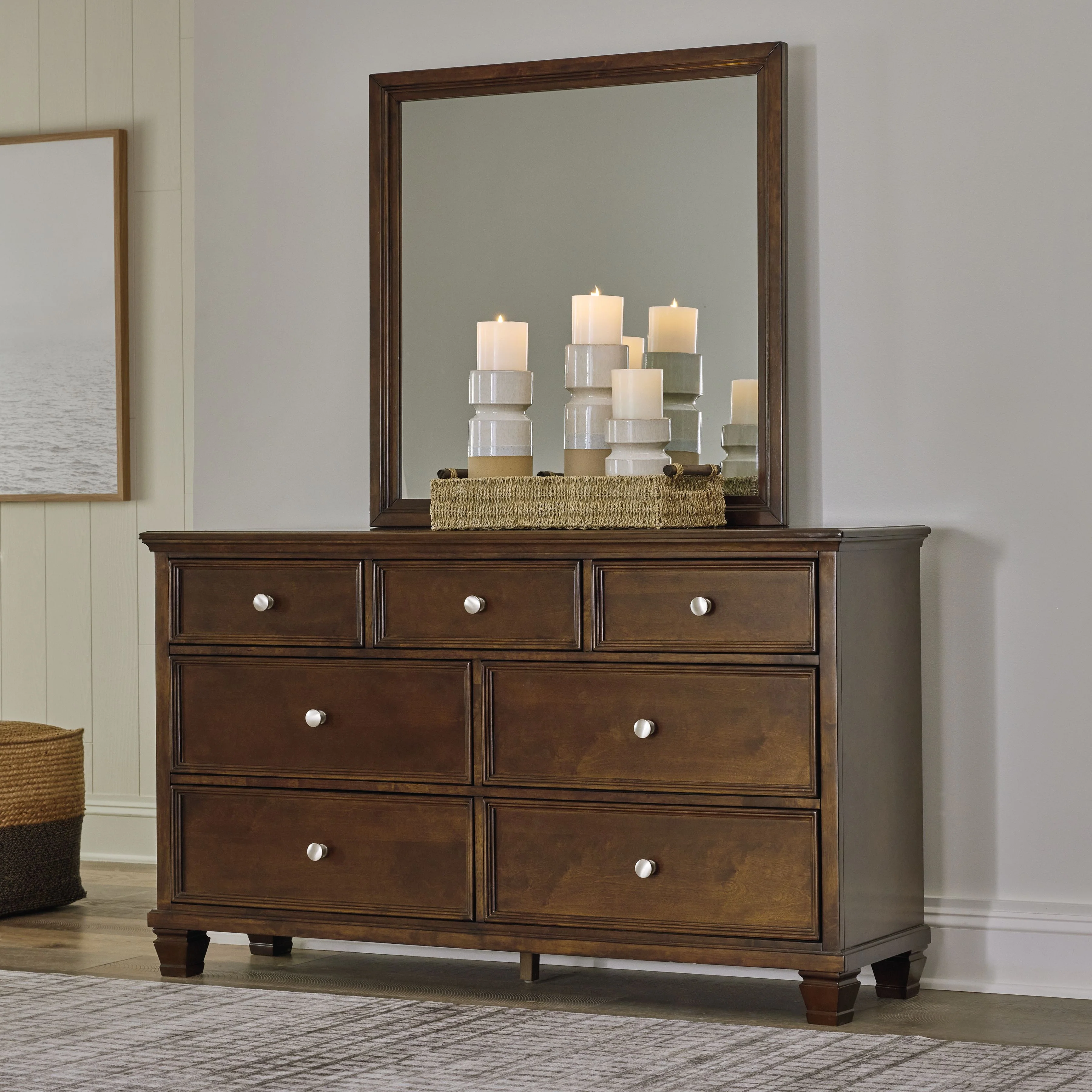 Danabrin - Dresser And Mirror - Brown - Image 4