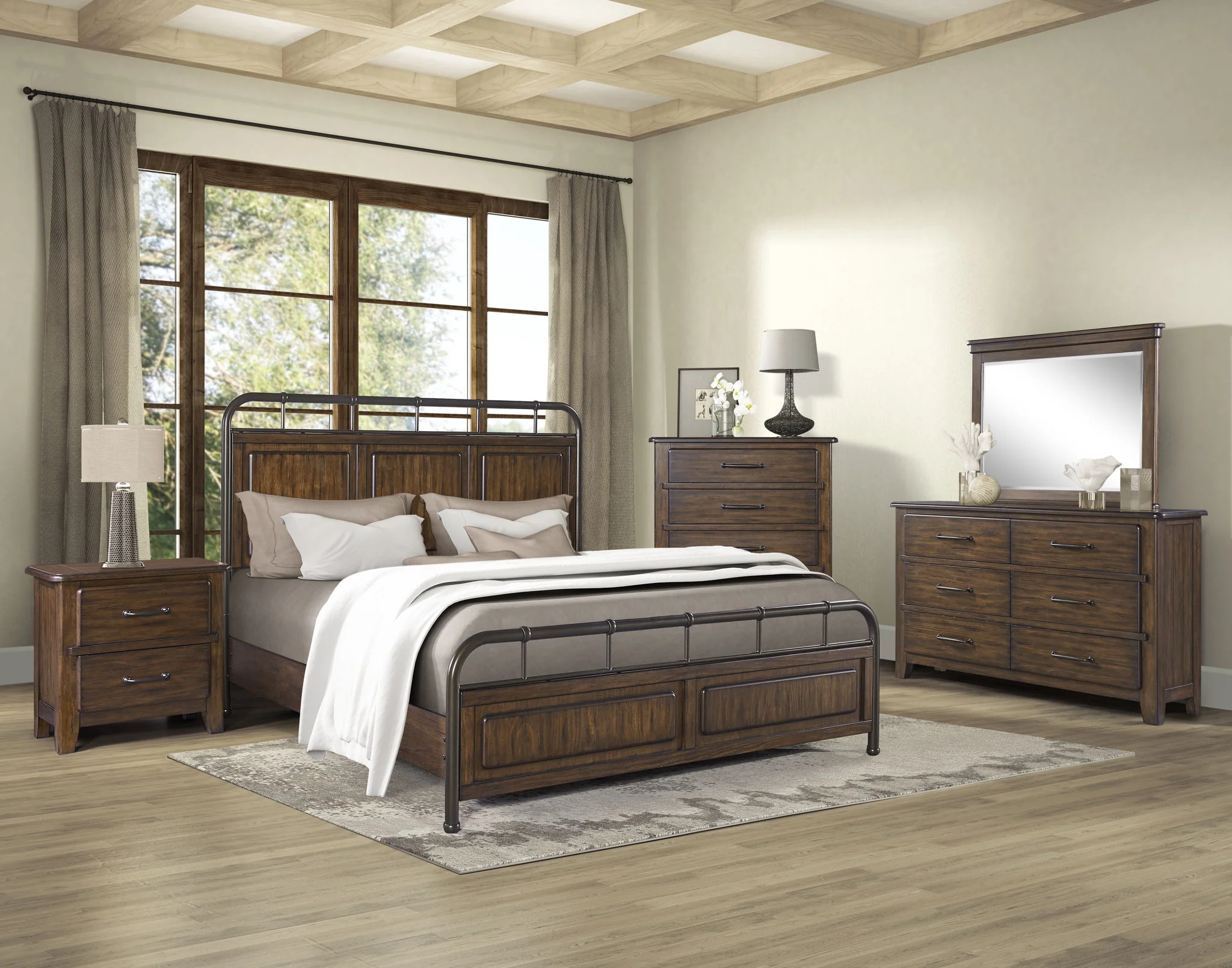 Danville - 6 Drawer Dresser - Spice Brown - Image 2