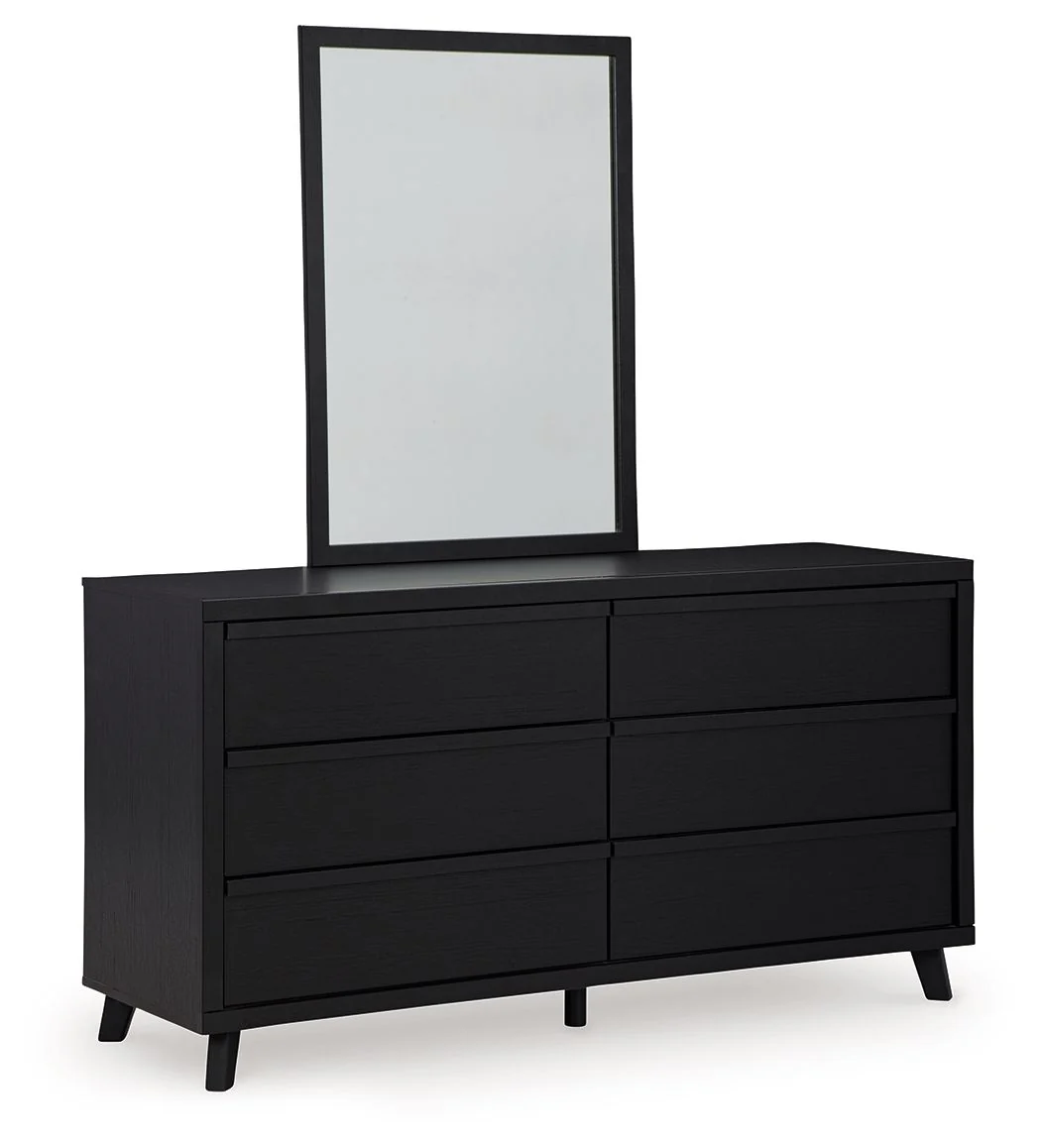 Danziar - Dresser And Mirror - Black - Image 2