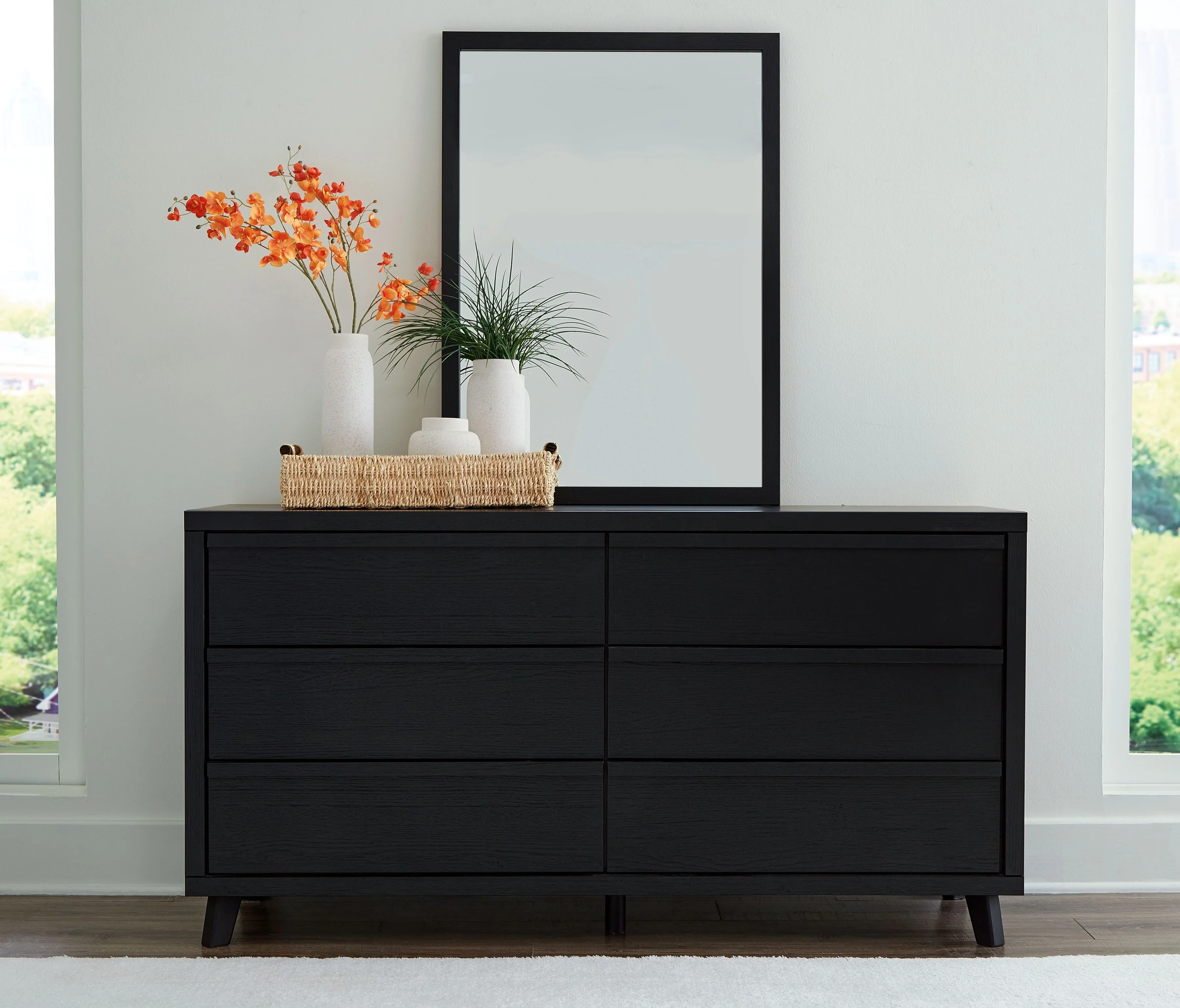 Danziar - Dresser And Mirror - Black - Image 3