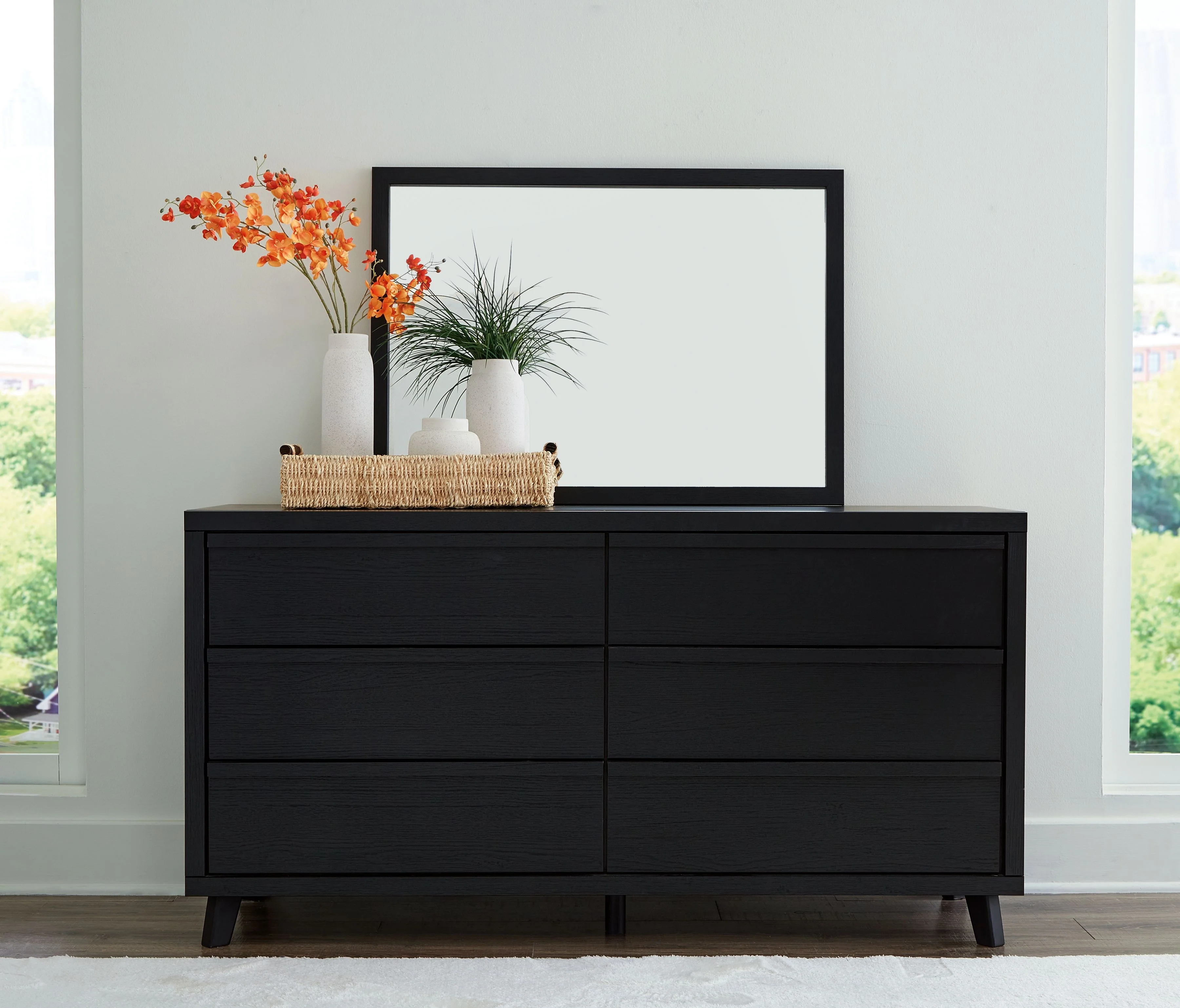 Danziar - Dresser And Mirror - Black - Image 4